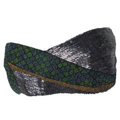 1980s Beaded Krizia Snake Top 2