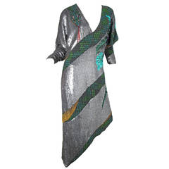 Krizia beaded and sequined Snake Dress