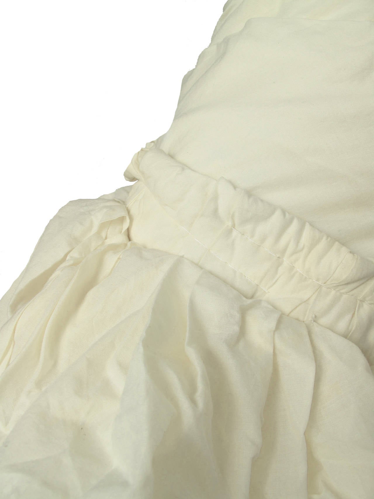 2005 Comme des Garçons cotton muslin deconstructed skirt. 28