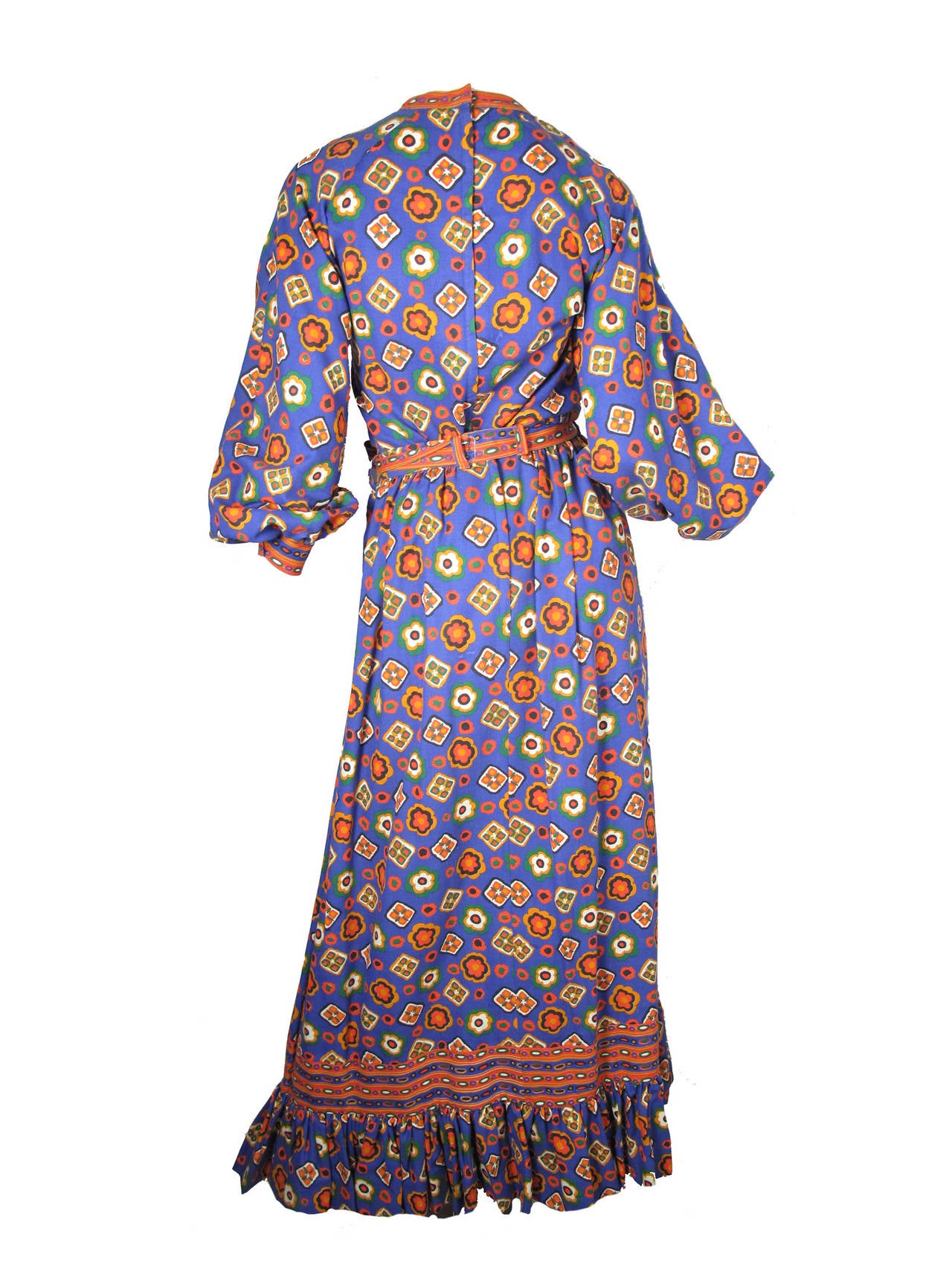 Women's 1960s Victor Costa Floral Peasant Outfit