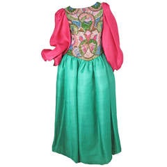 Oscar de la Renta Beaded Ballgown 5