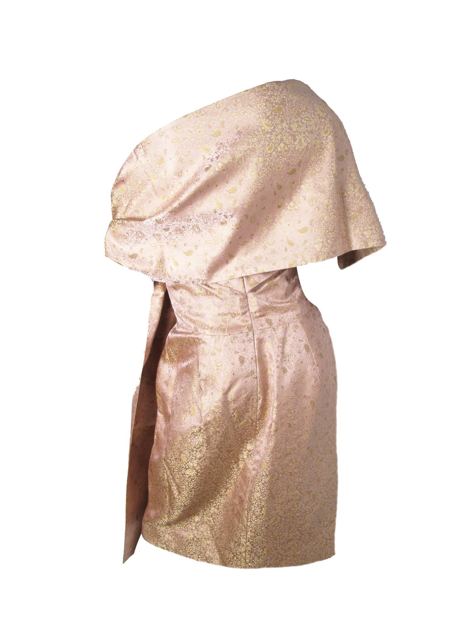 Women's Pamella Roland Pink Silk dress with Wrap