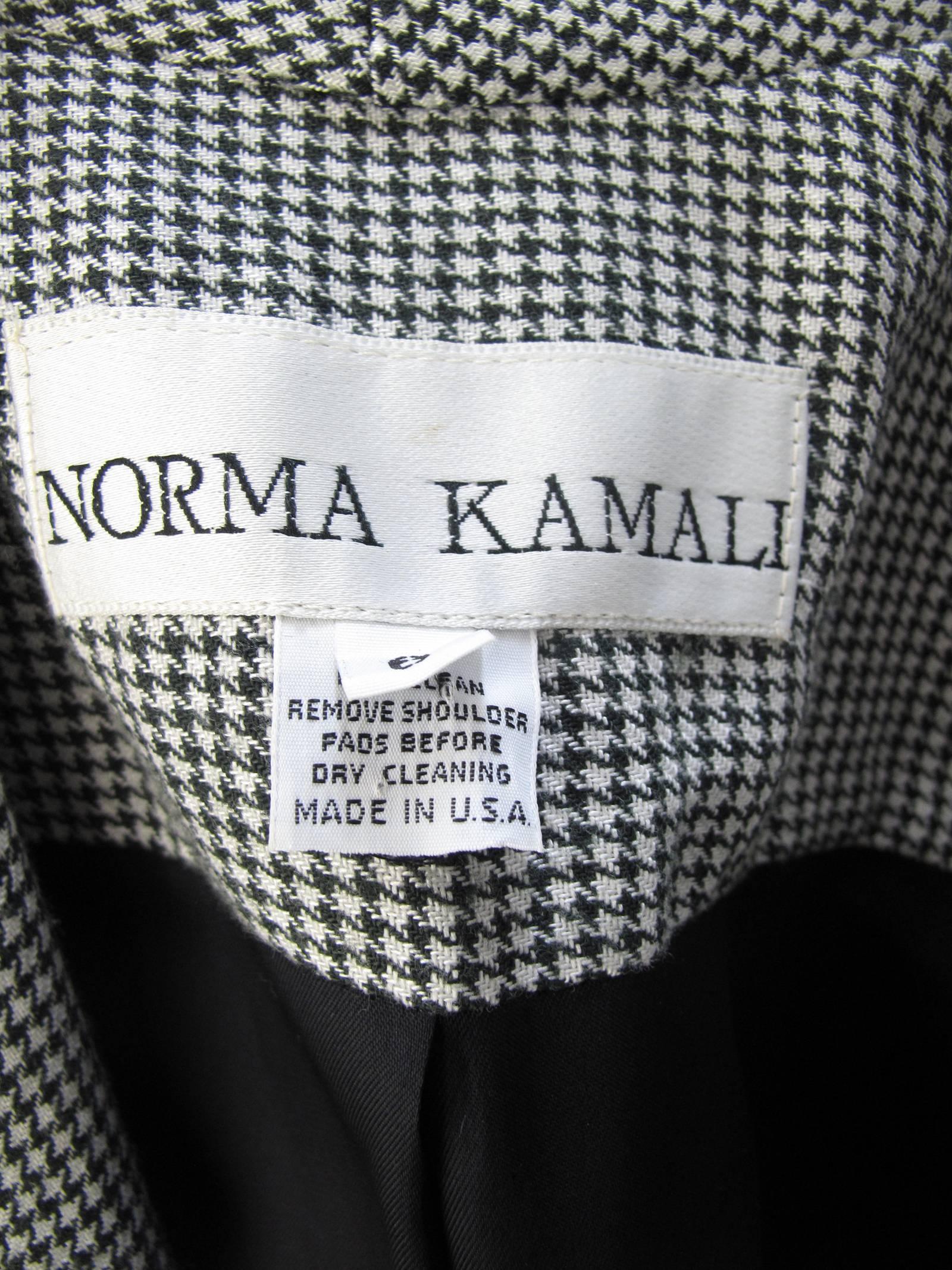Women's 1980s Norma Kamali Long Herringbone Coat