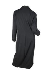 Norma Kamali OMO Long Black Coat, Early 1980s