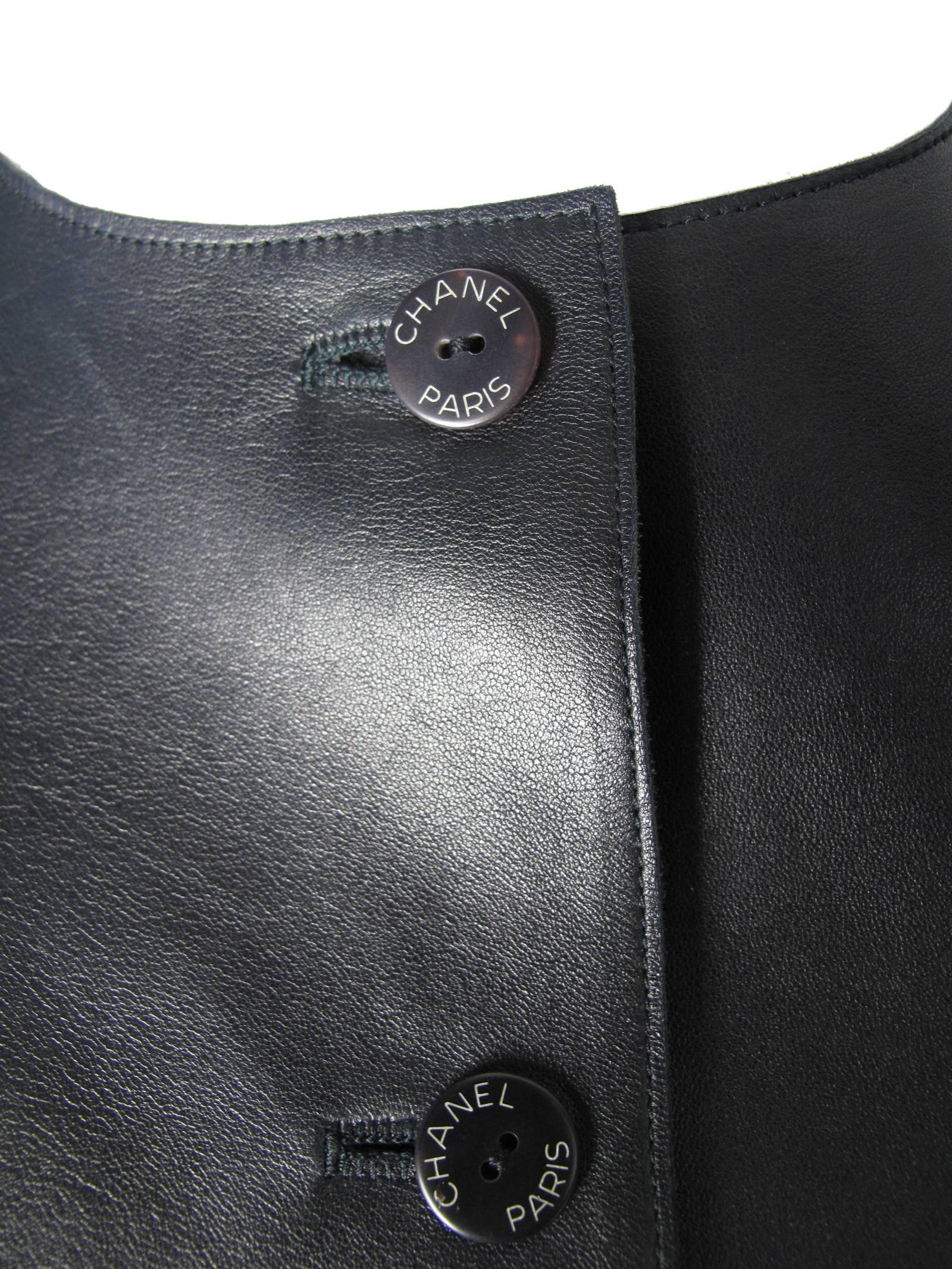 Chanel Black Leather Jacket 2
