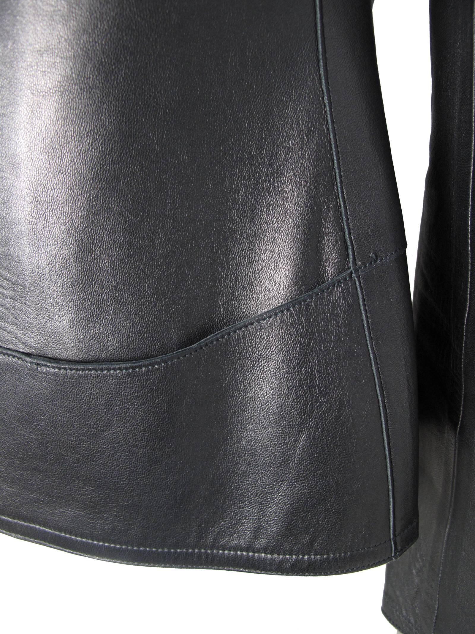 Chanel Black Leather Jacket 3