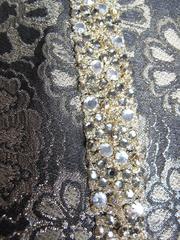 Adele Simpson Brocade and Rhinestone Dress