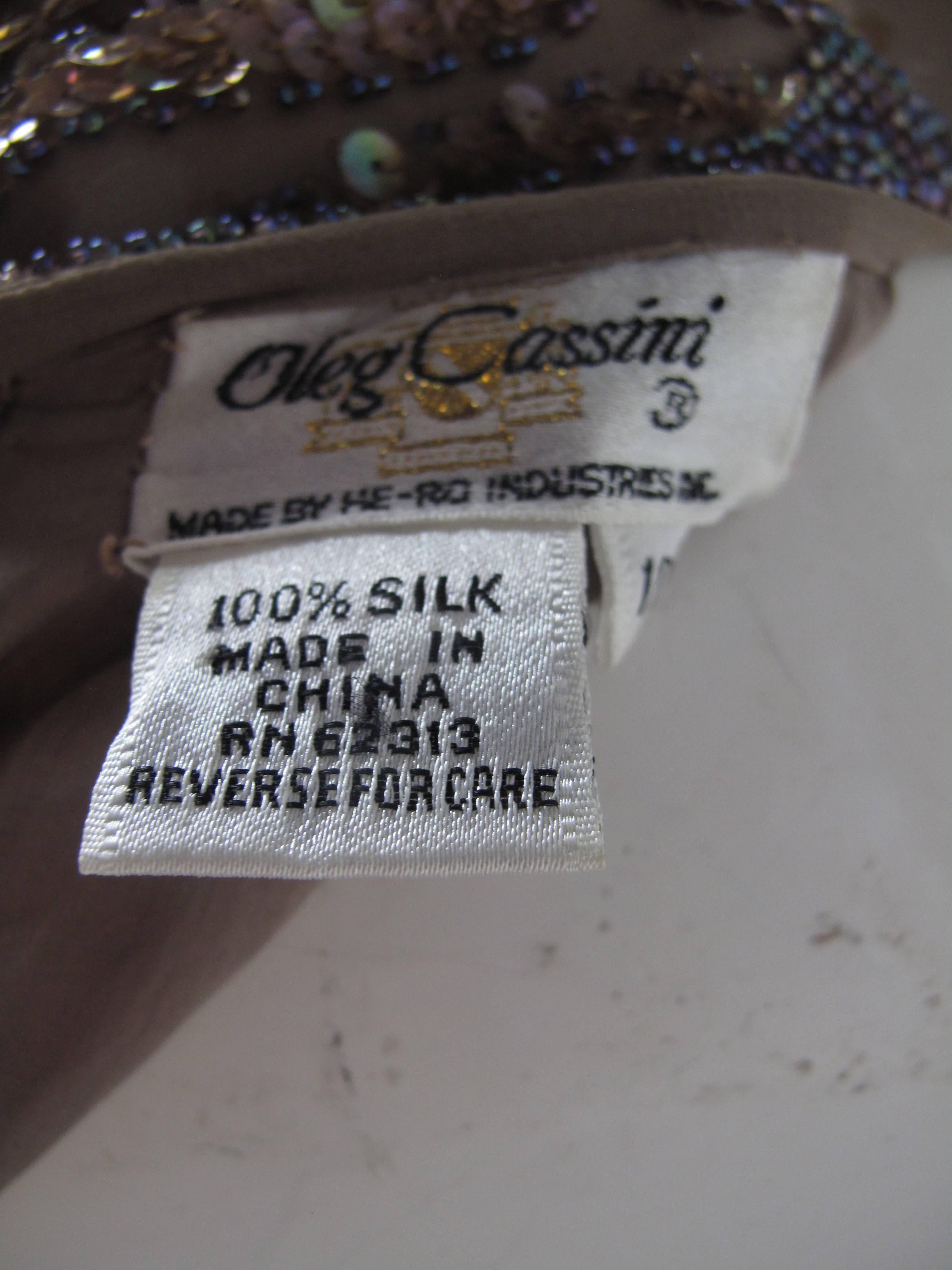 Women's Oleg Cassini Beaded Top and Skirt