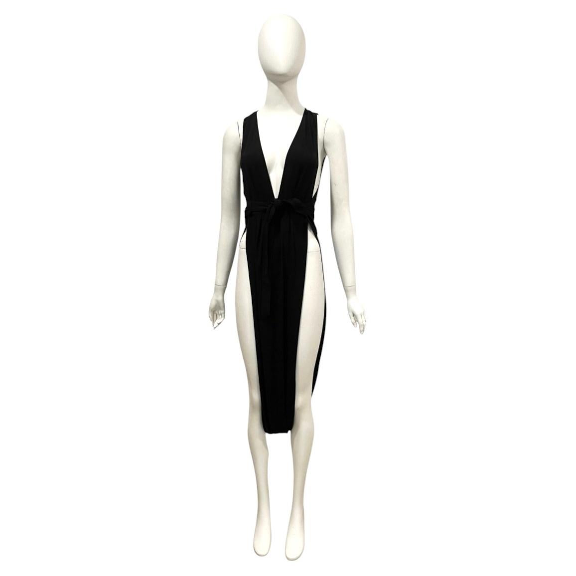 Pre-owned La Perla High Waisted High Slit Dress In Beige