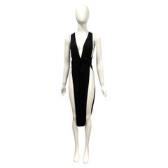 La Perla high waisted high slit dress