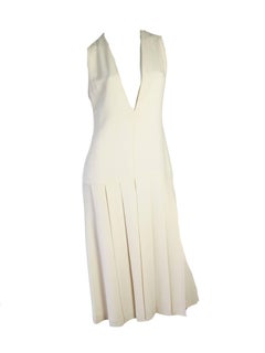 Chanel Low Cut Dress and Jacket with Ribbon and Rhinestone detail