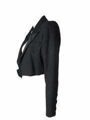 Yves Saint Laurent Cropped Tuxedo Jacket