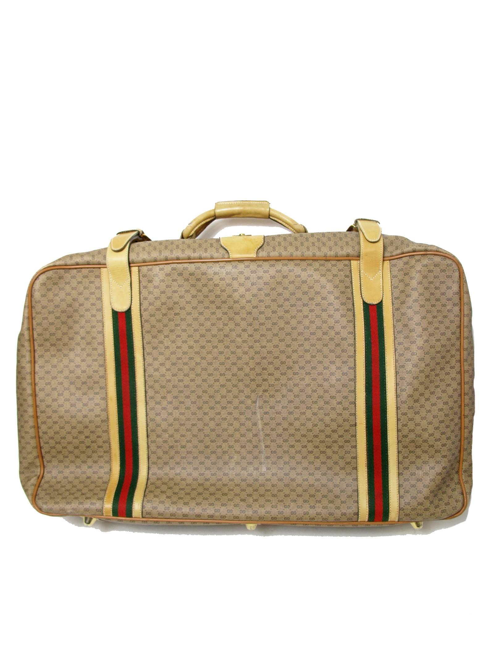 1980s Gucci Vinyl Logo Suitcase 