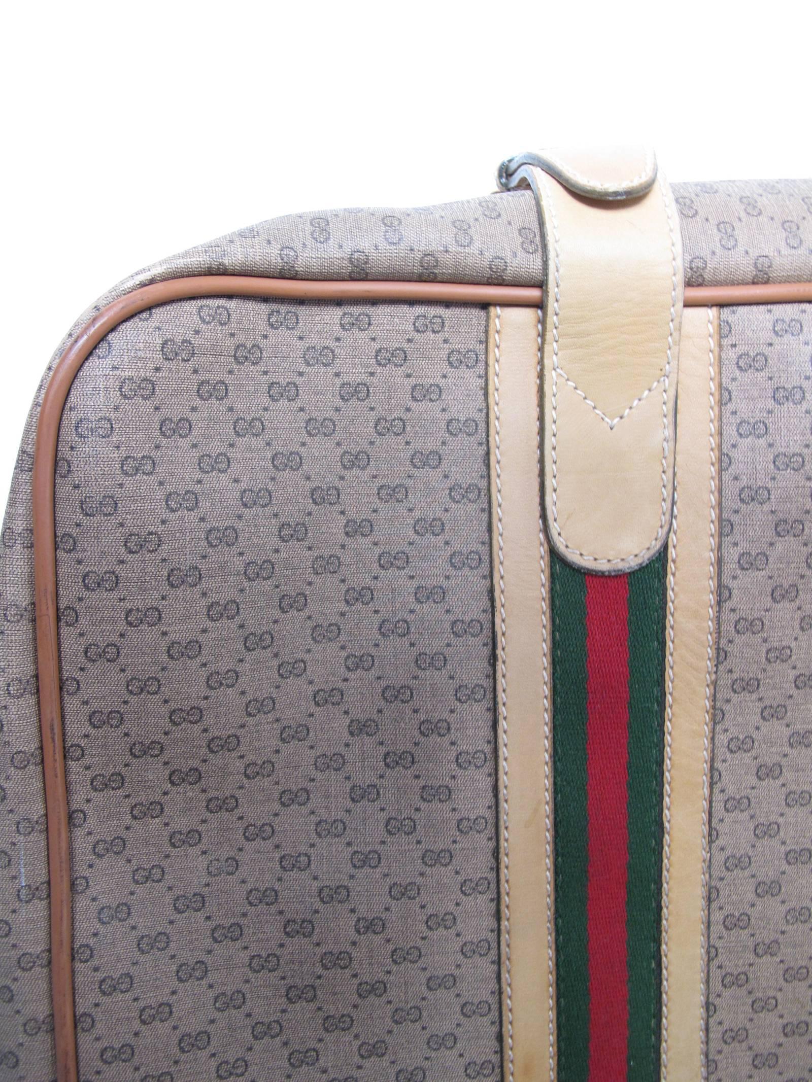 Women's 1980s Gucci Vinyl Logo Suitcase 