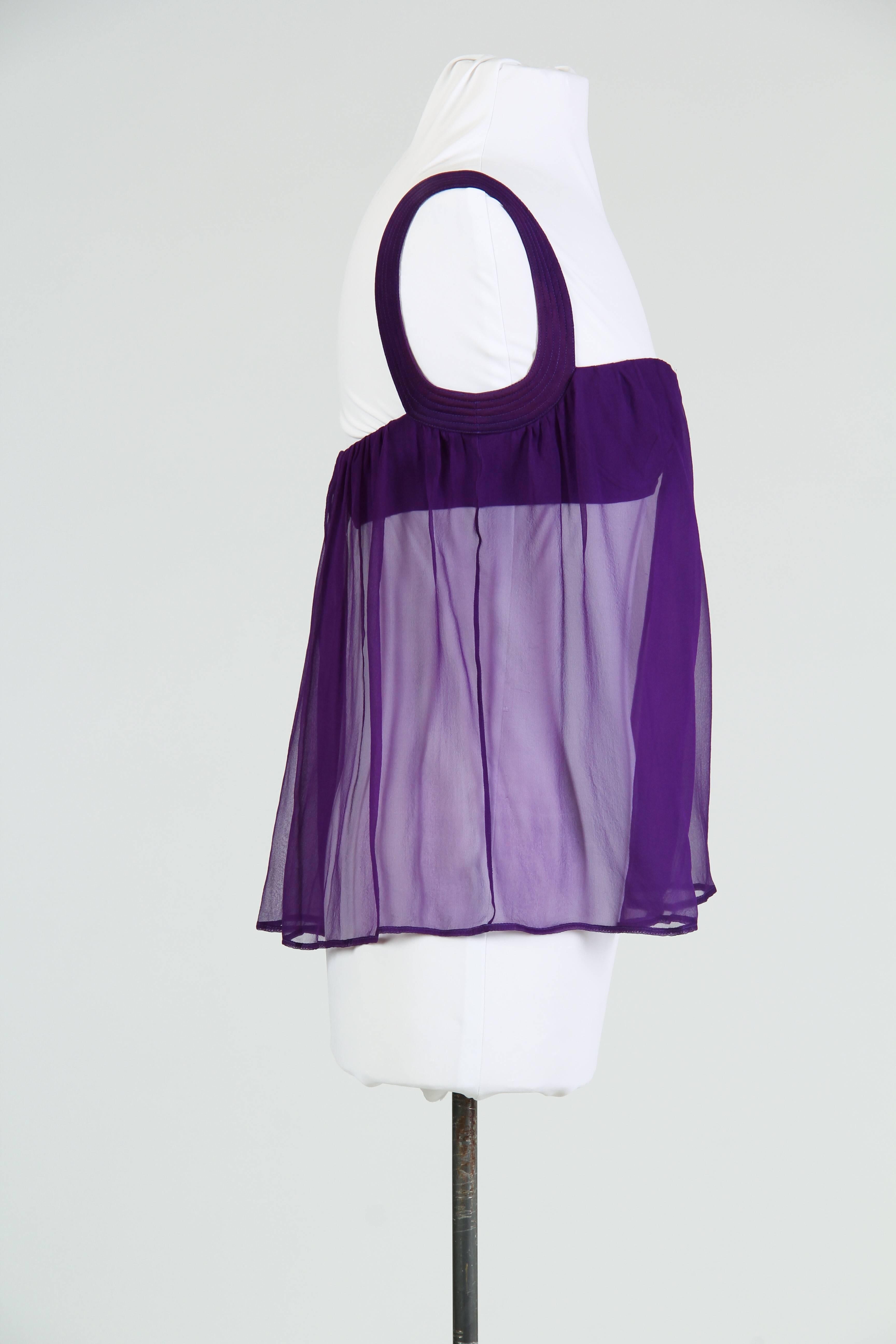 Purple Gianni Versace Couture Bra Top