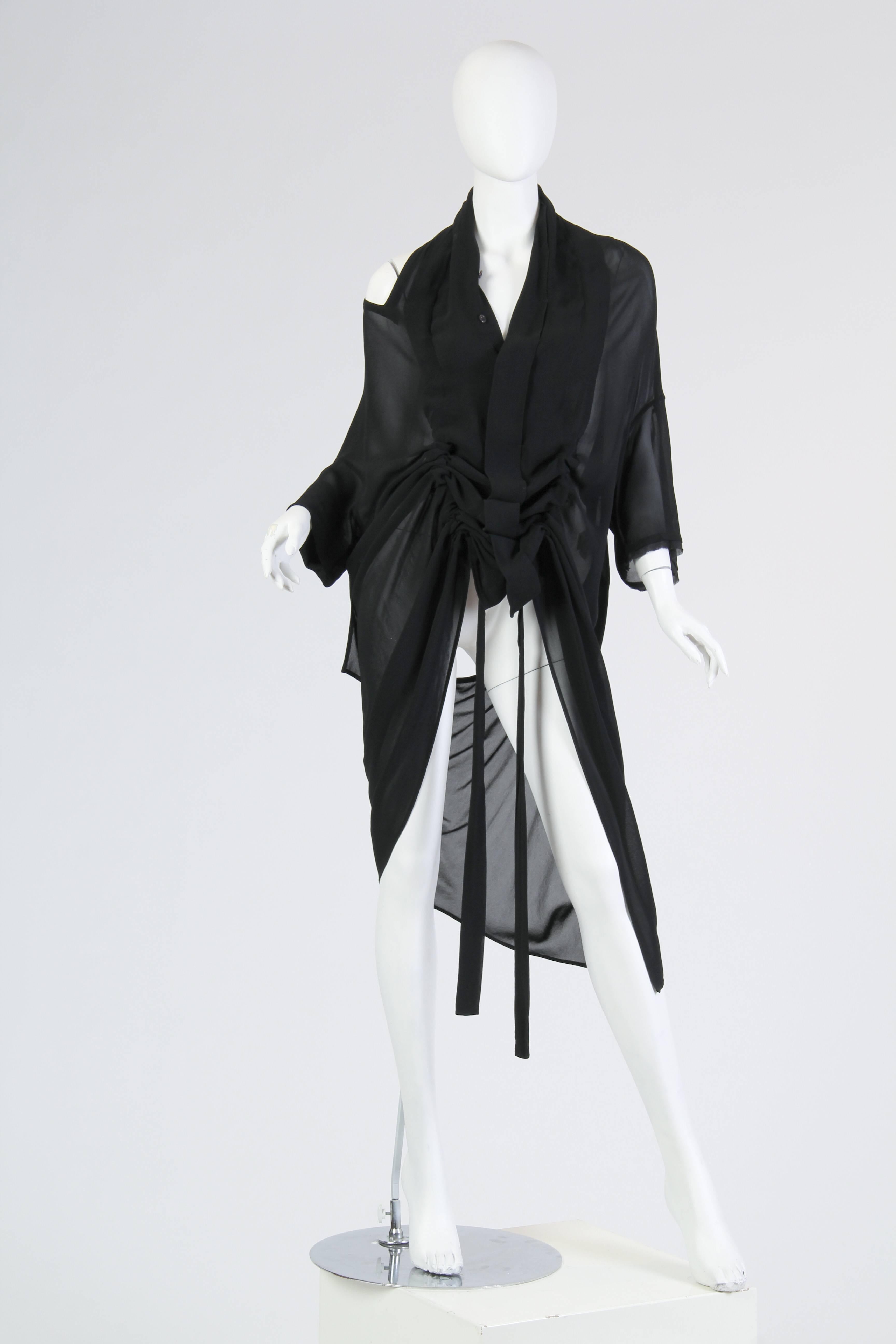 Yohji Yamamoto Y's Convertible Shirt Dress In Excellent Condition In New York, NY