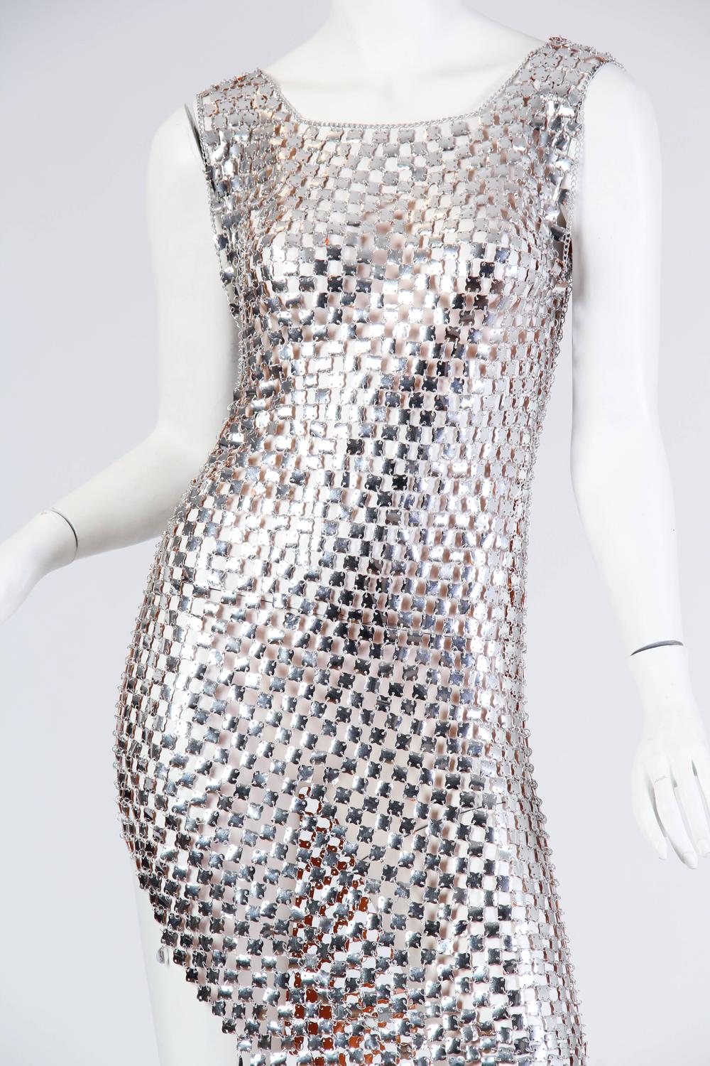 1960s Paco Rabanne Style ChainMail Dress at 1stdibs