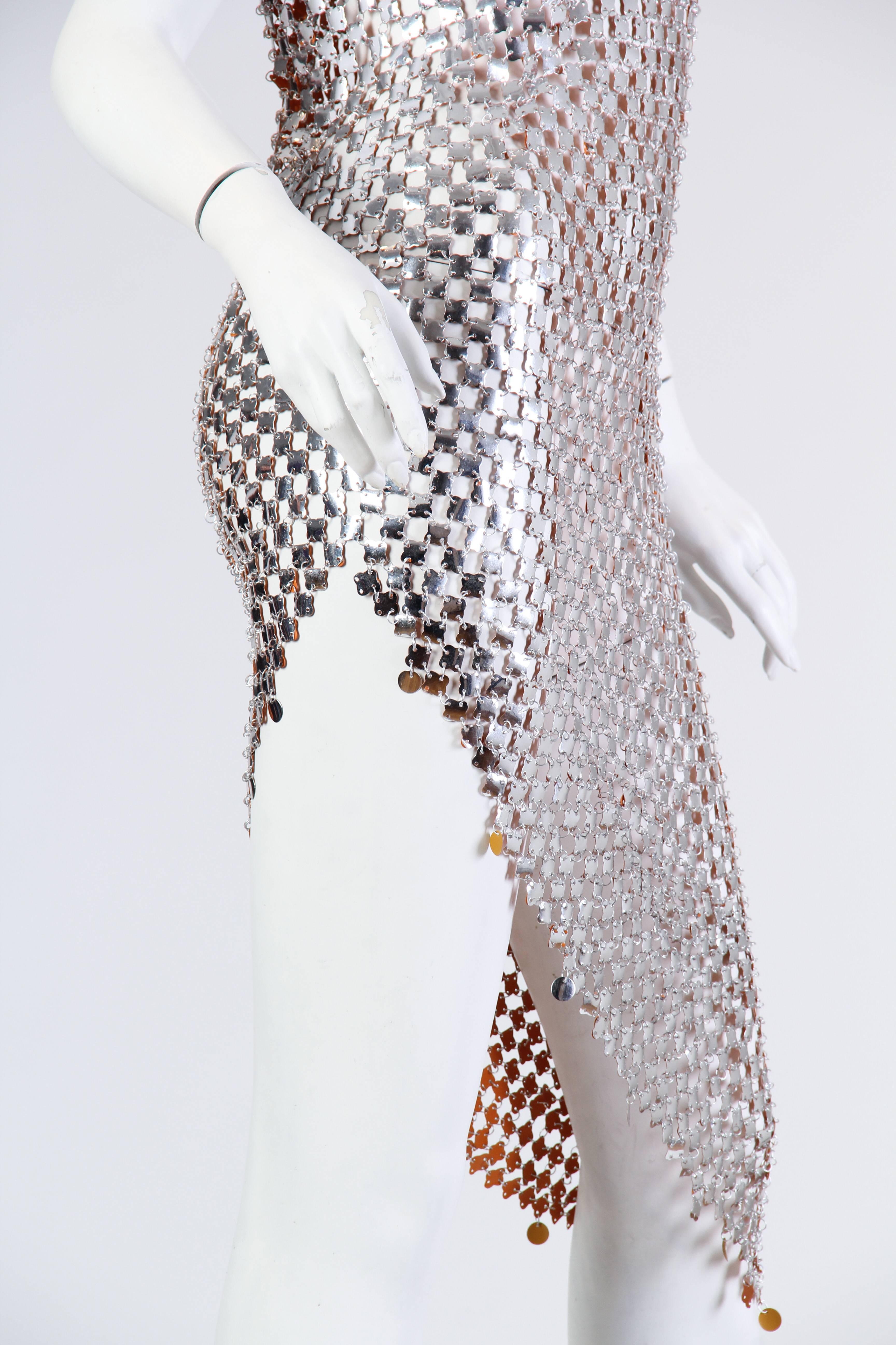 Women's 1960s Paco Rabanne Style Chain-Mail Dress