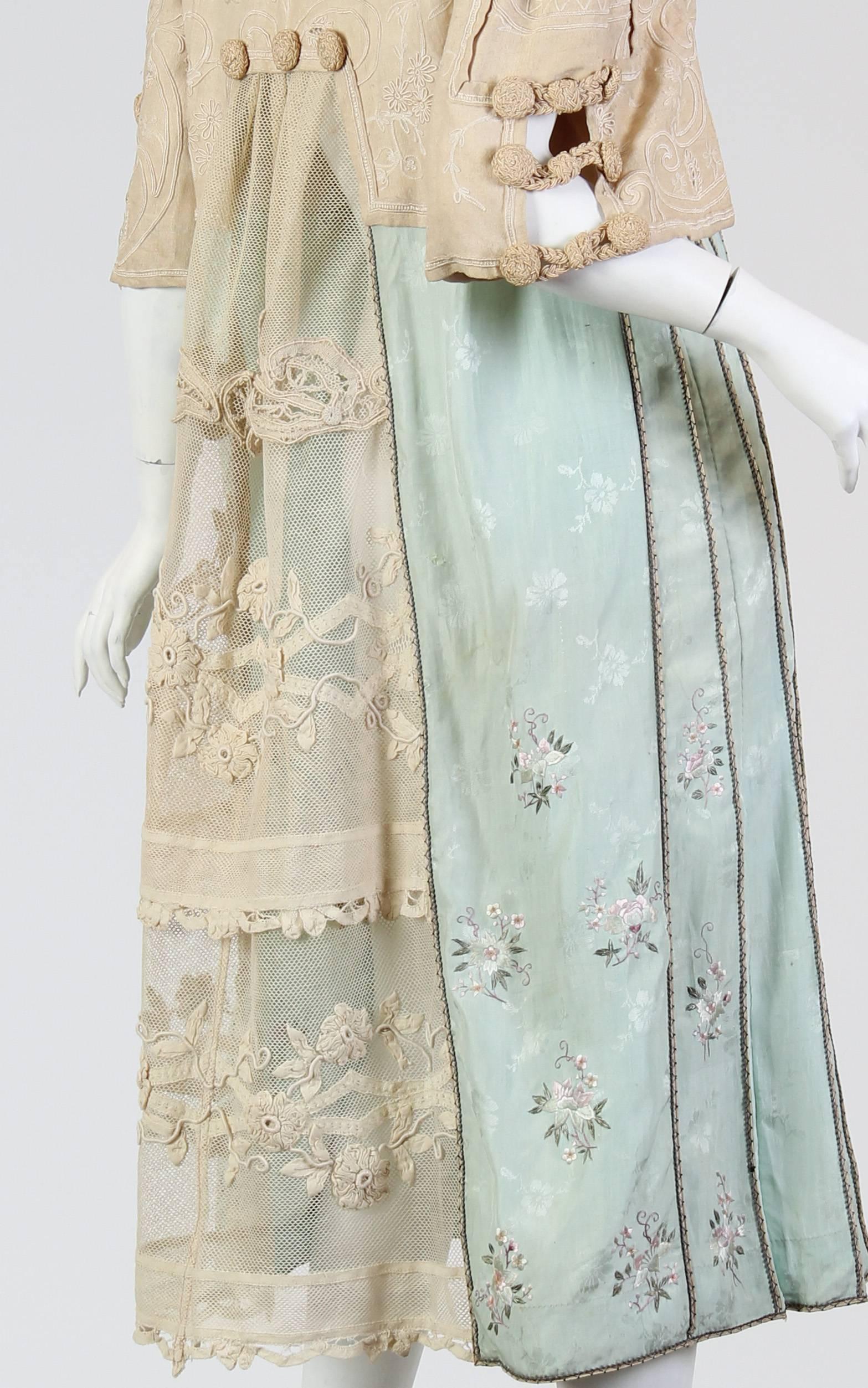 Edwardian Embroidered Jacket with Antique Chinese Embroidery 4