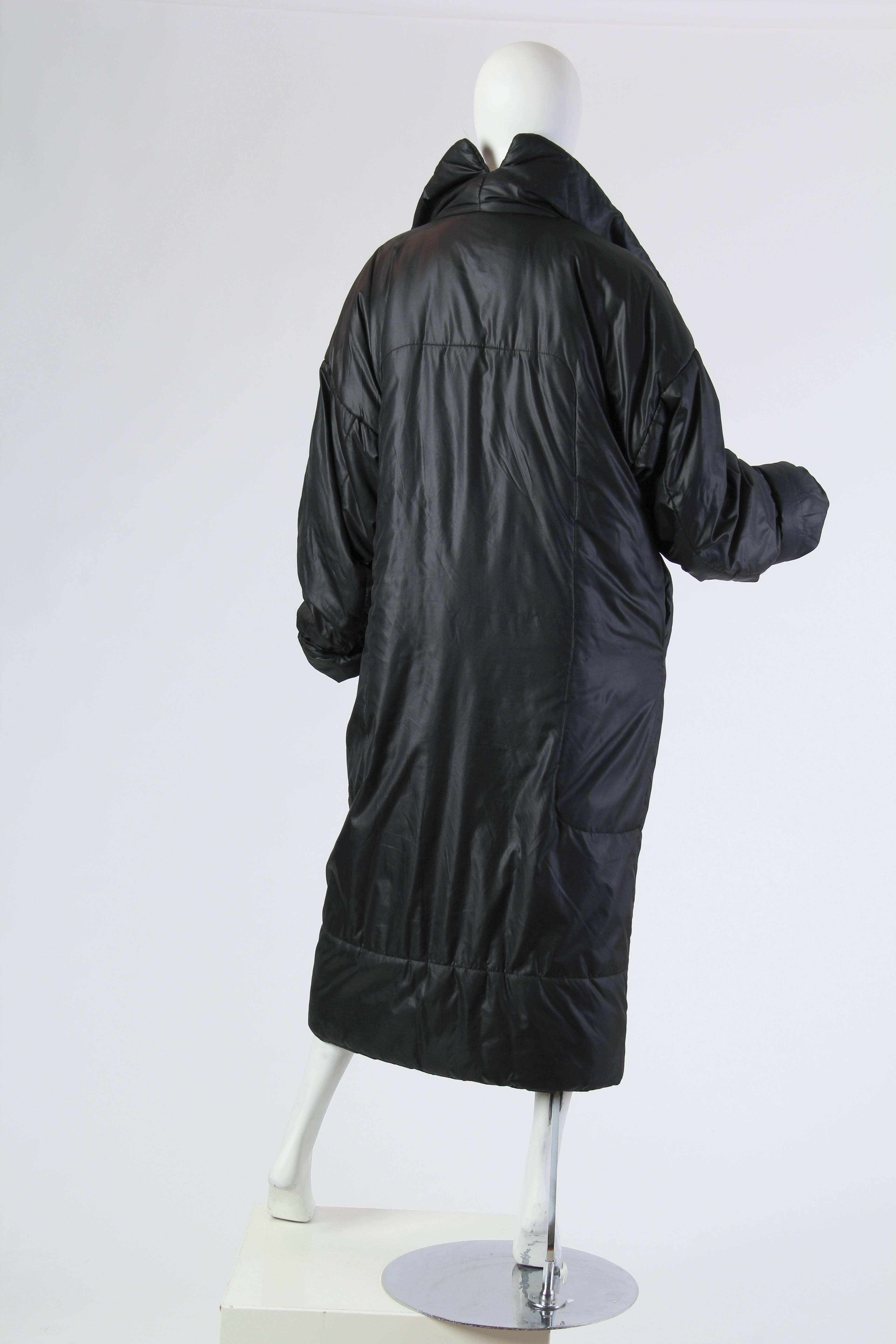 Black Iconic Norma Kamali Sleeping Bag Coat