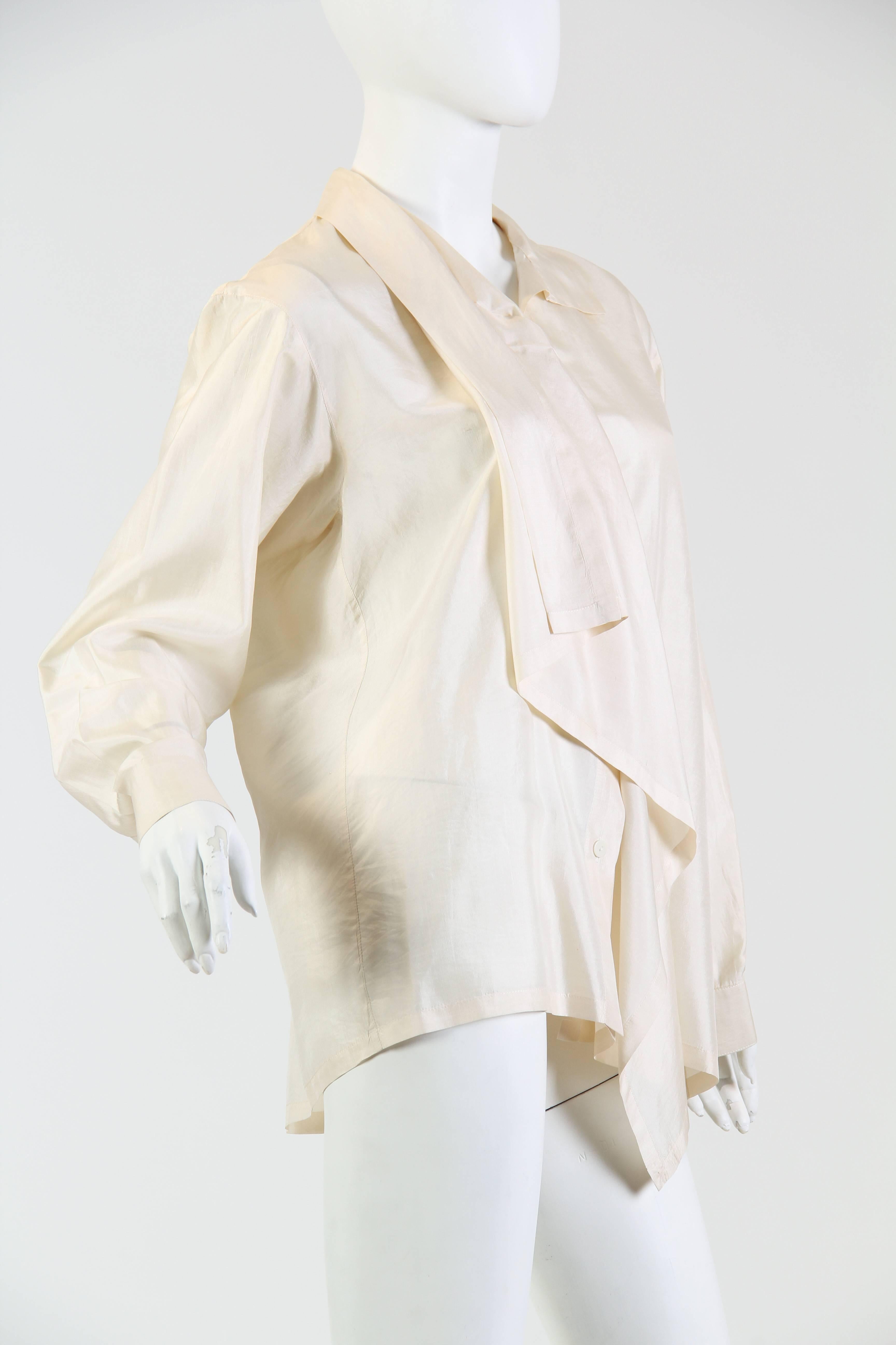Issey Miyake Silk Blouse In Excellent Condition In New York, NY