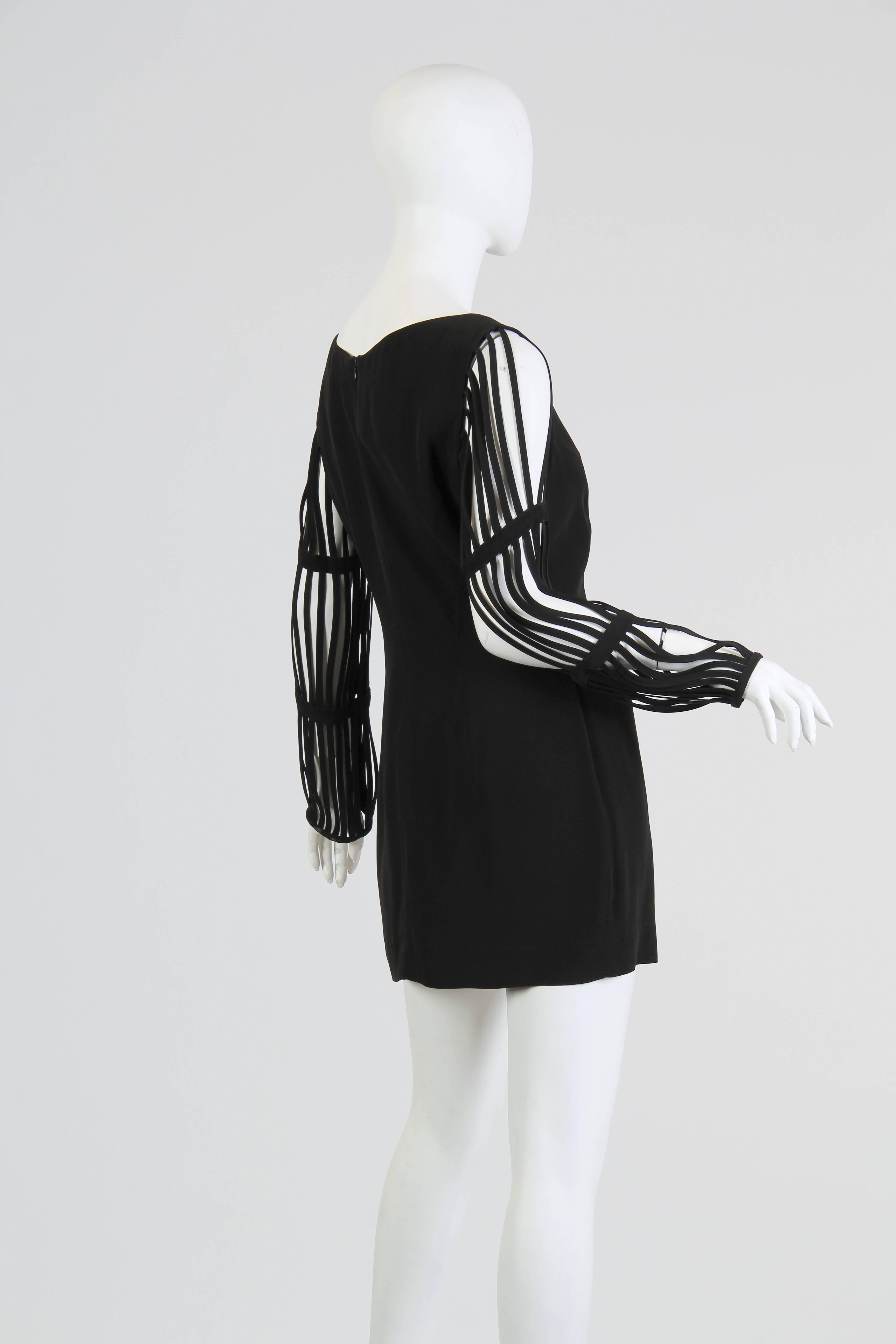 Sophie Sitbon Cage Sleeve Dress In Excellent Condition In New York, NY