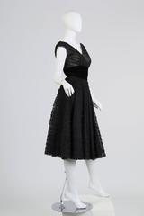 1950s Ruffled Lace Swing Dress