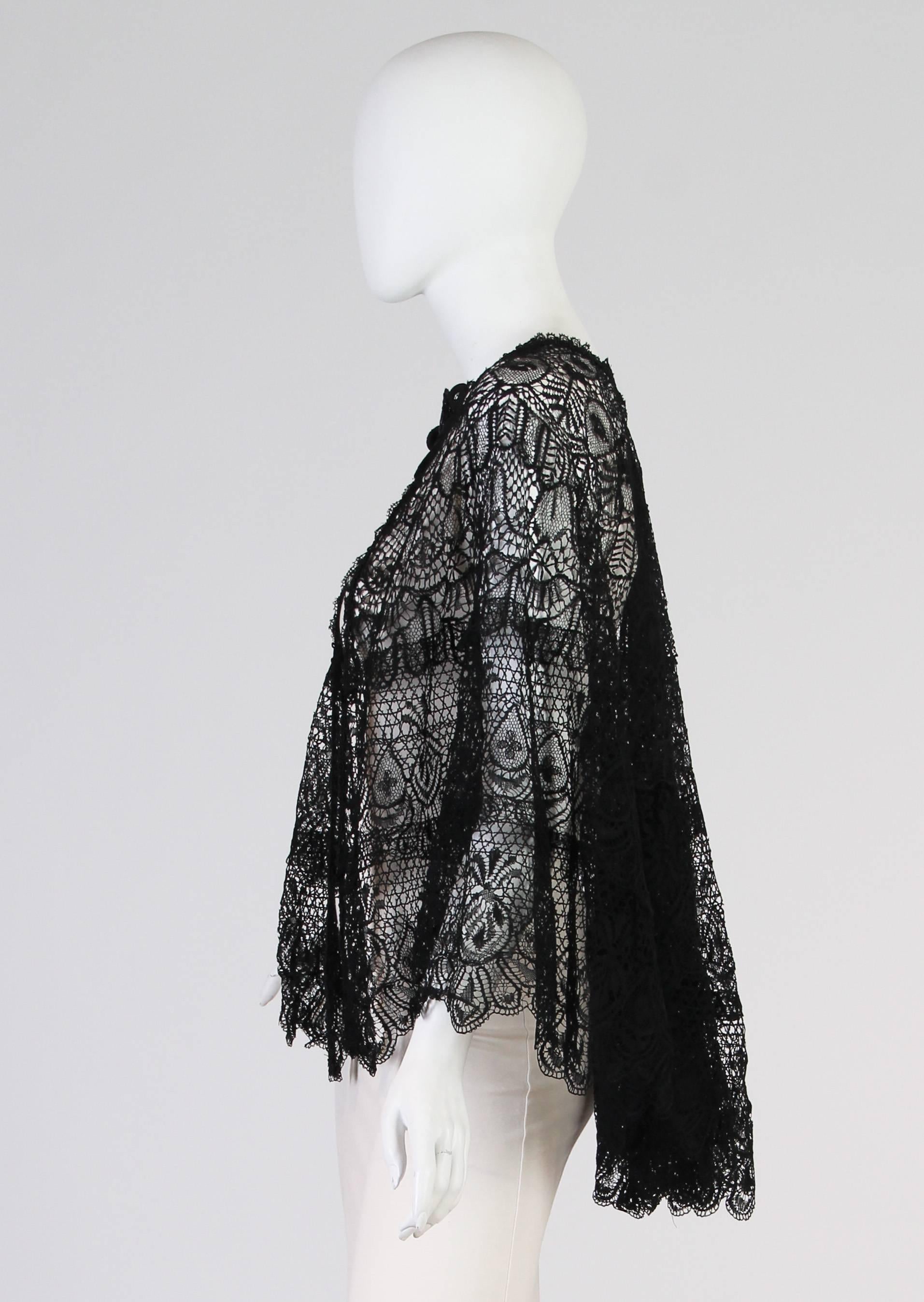 Victorian French Lace Cape purchased in Paris. 