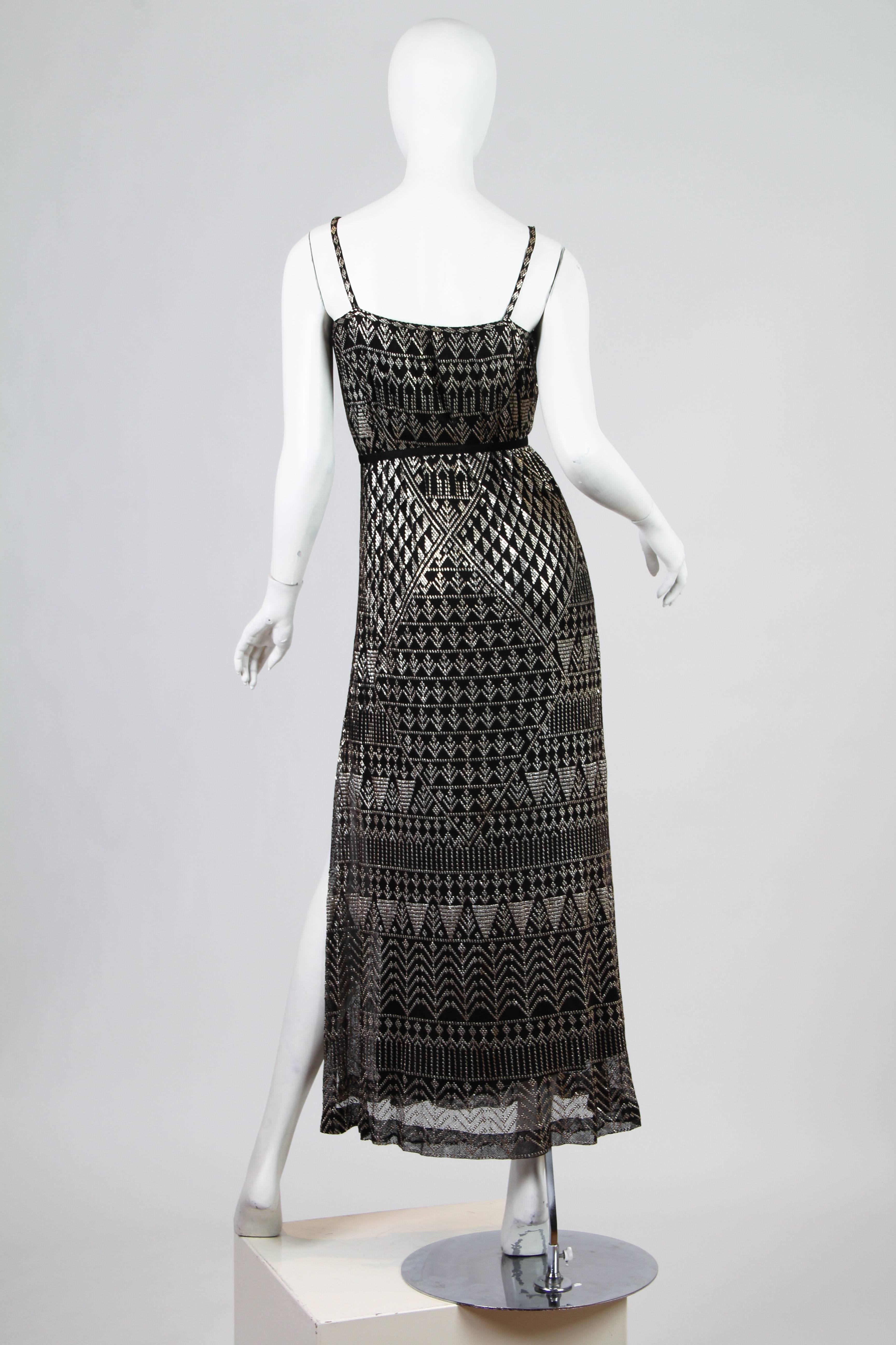 Women's ArtDeco Egyptian Assuit Gown