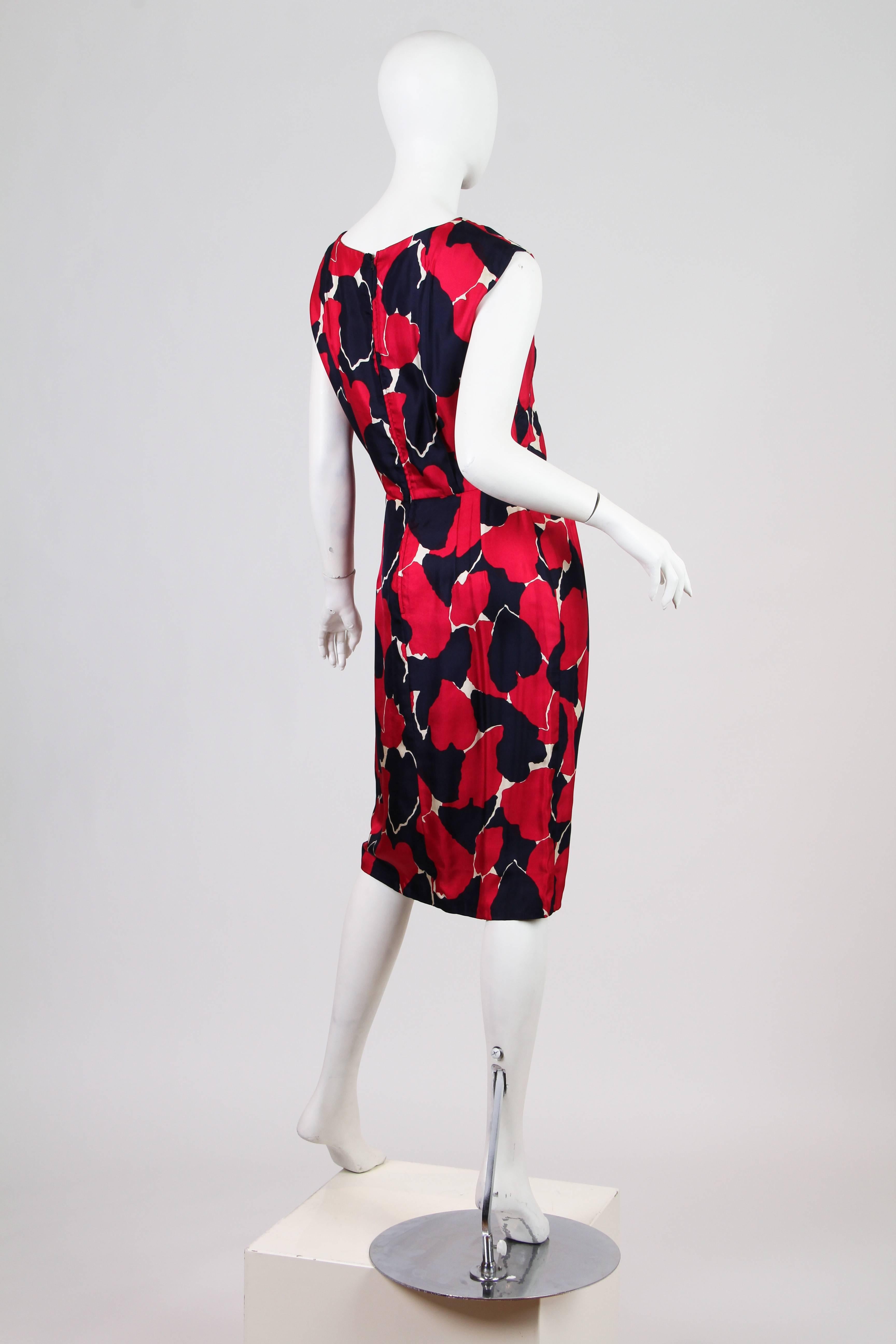 Black Early 1960s Silk Dress