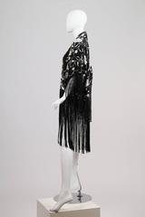 Fringed Kimono made from Antique Piano Shawl