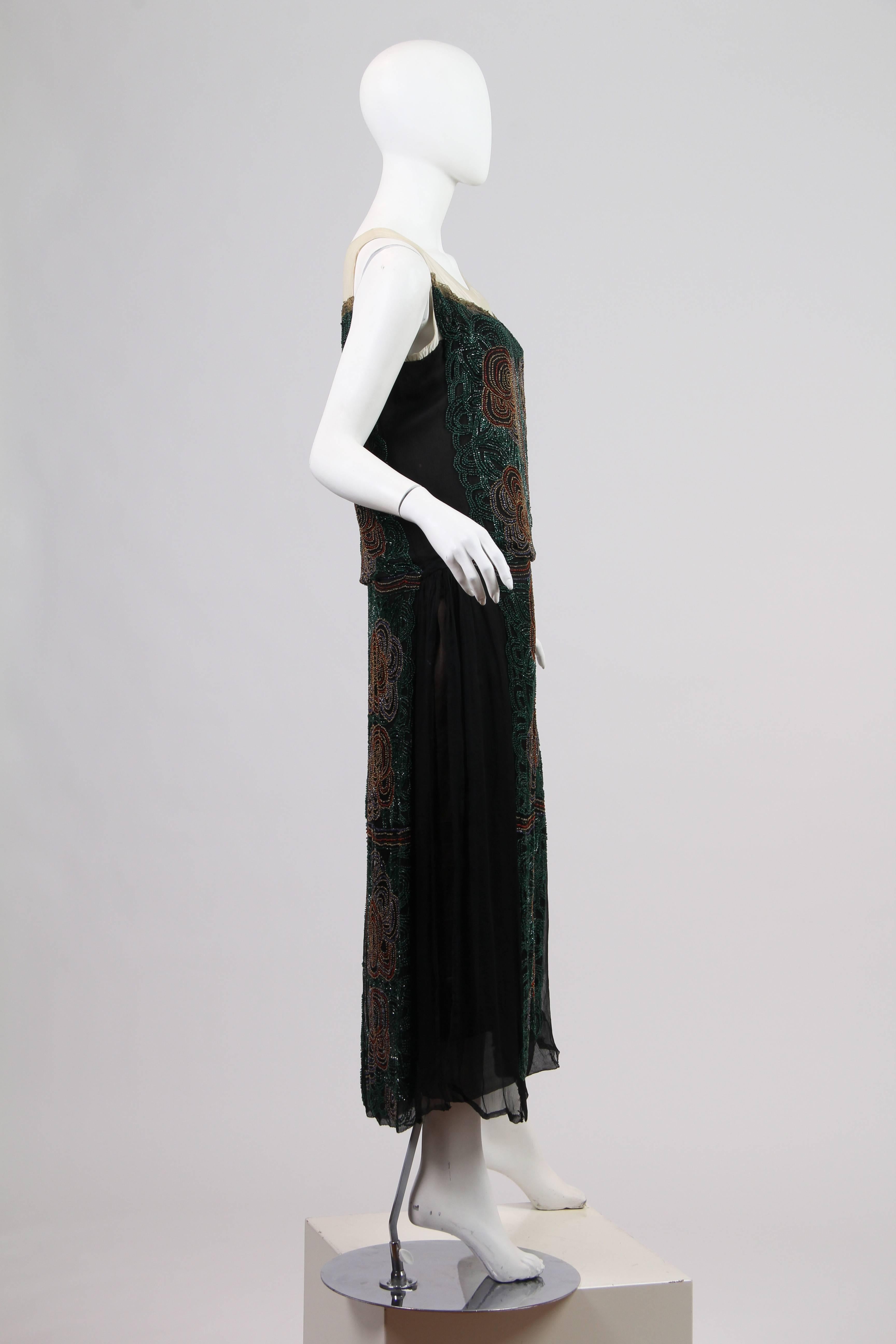 Women's 1920s ArtDeco Beaded Dress