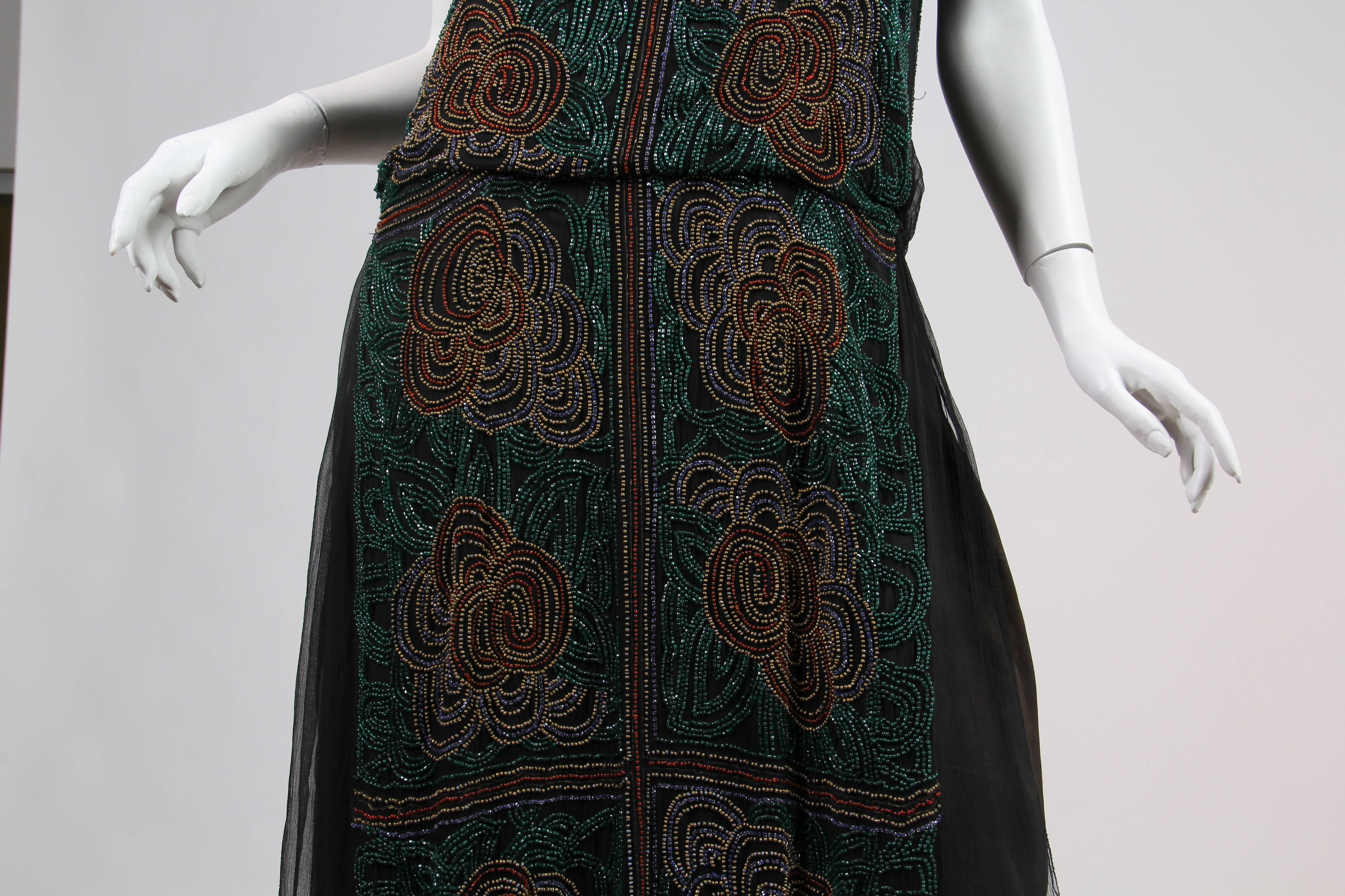 1920s ArtDeco Beaded Dress 5