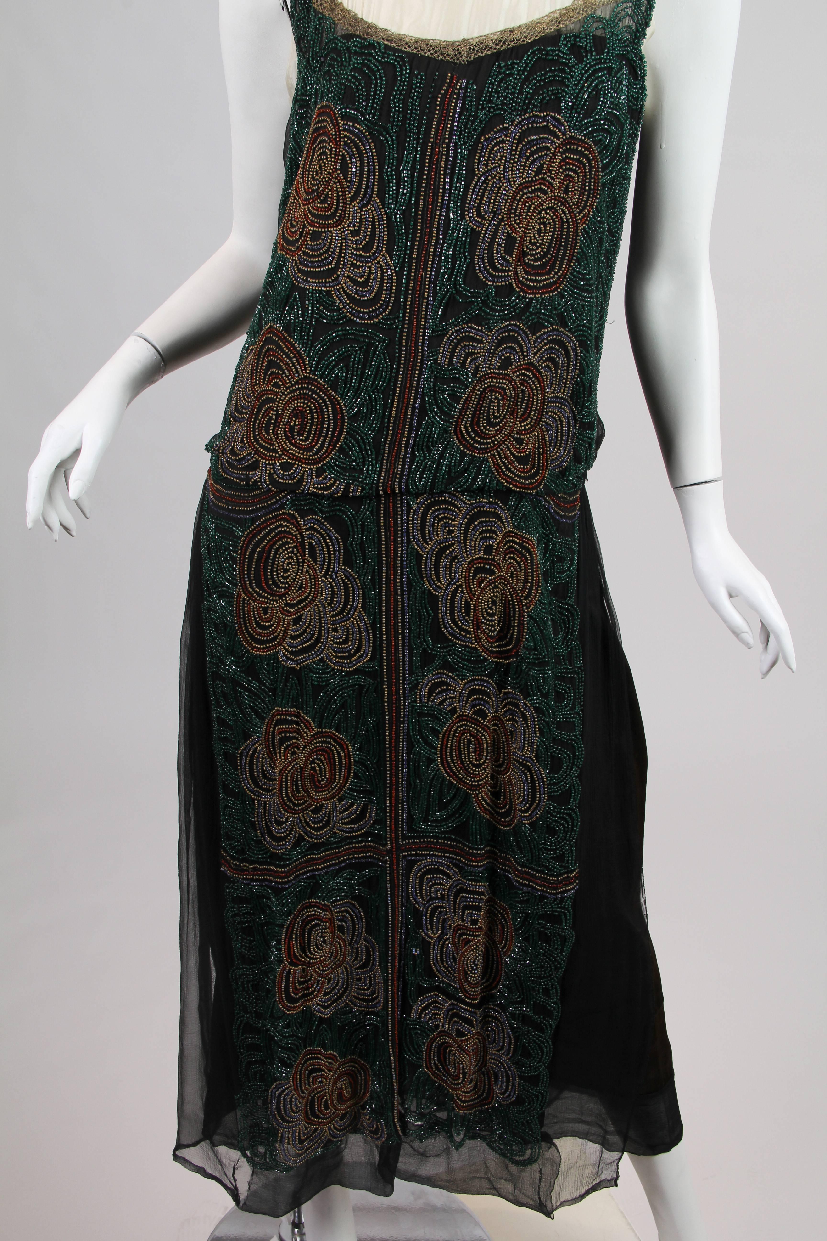 1920s ArtDeco Beaded Dress 6
