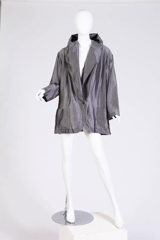 1990s Romeo Gigli Jacket with Hood-Collar at 1stdibs