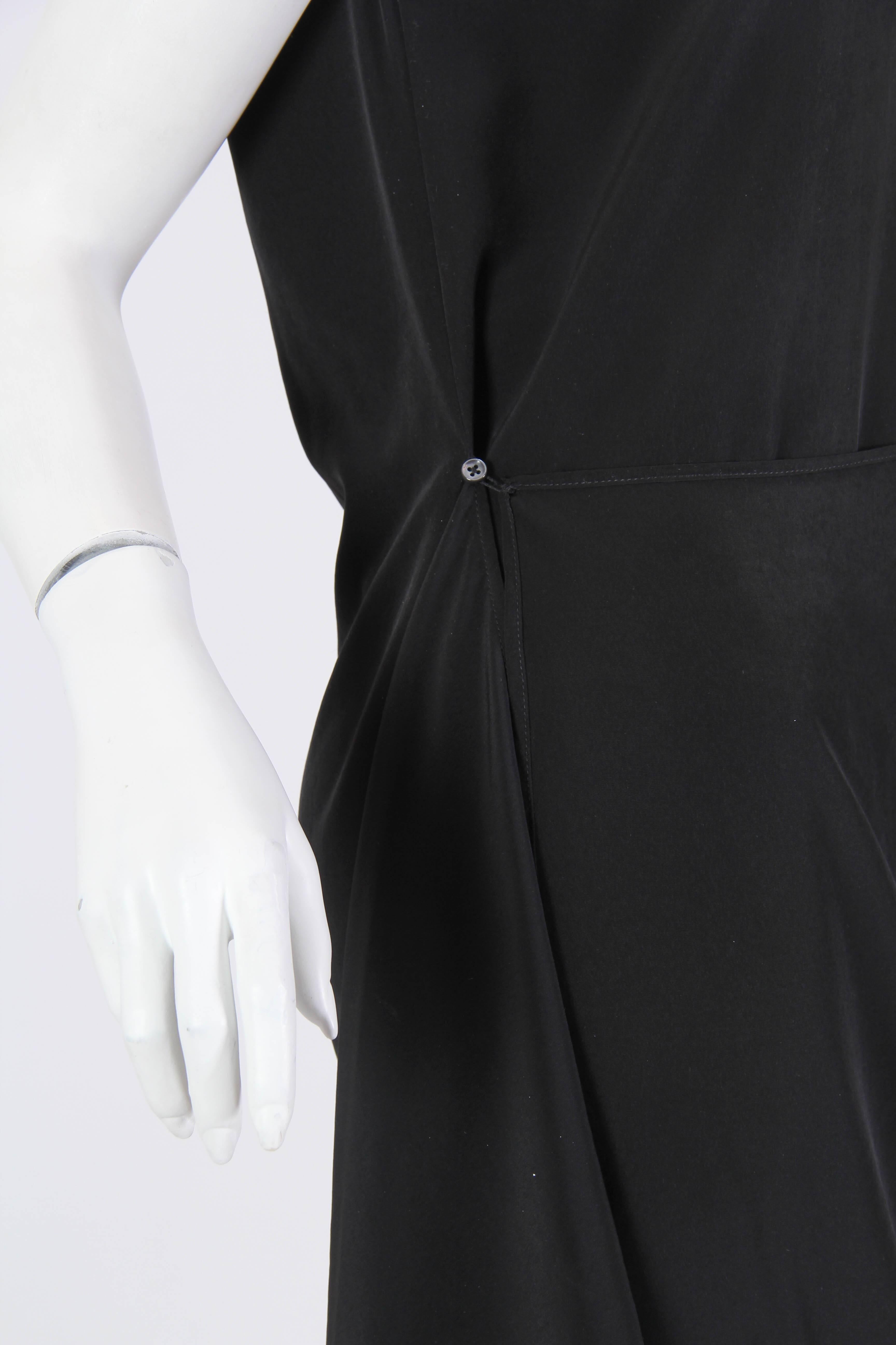 Asymmetrically Draped Martin Margiela Silk Crepe Dress 1
