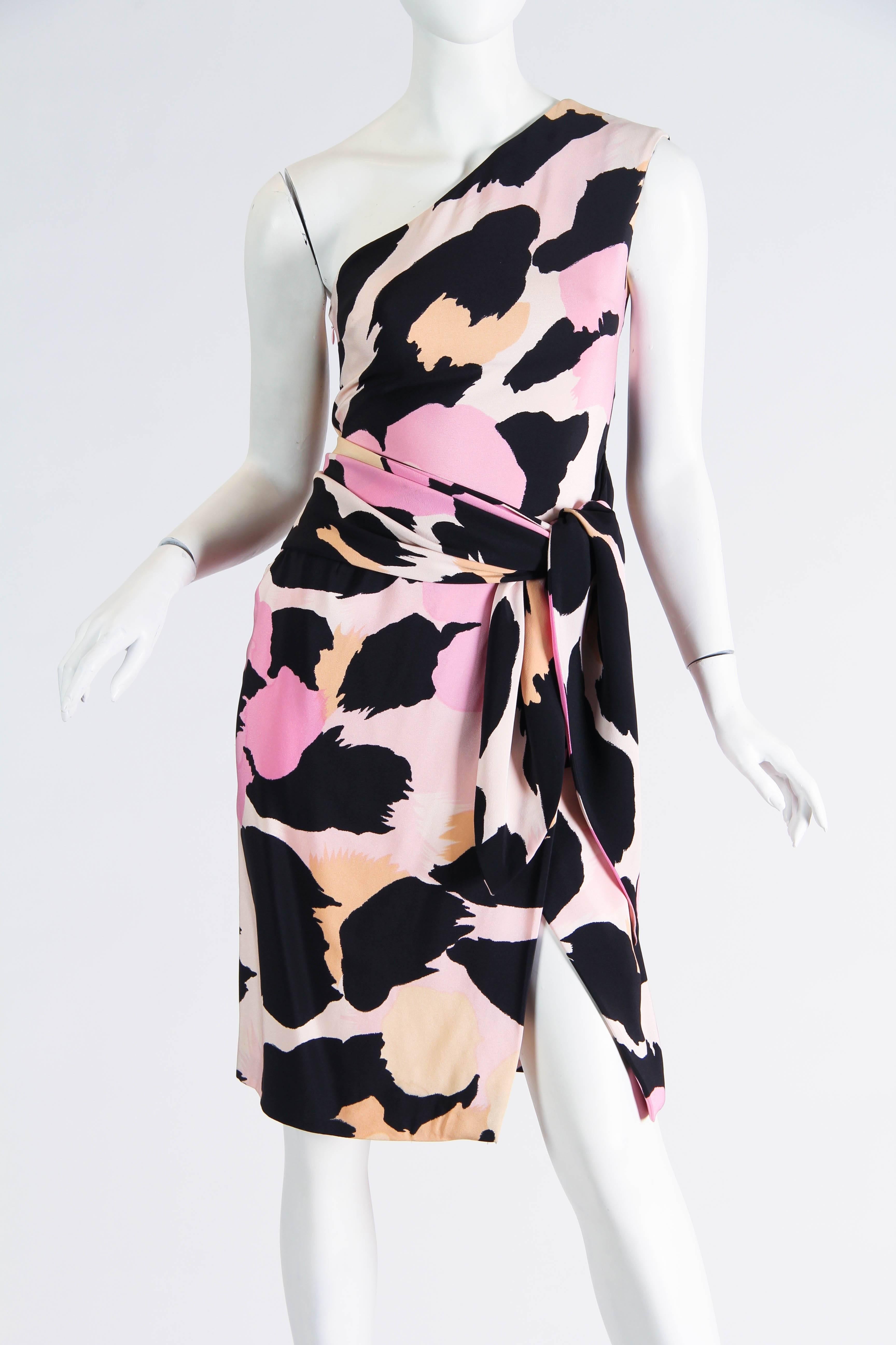 Sexy Jean Louis Scherrer Animal Print Dress 1