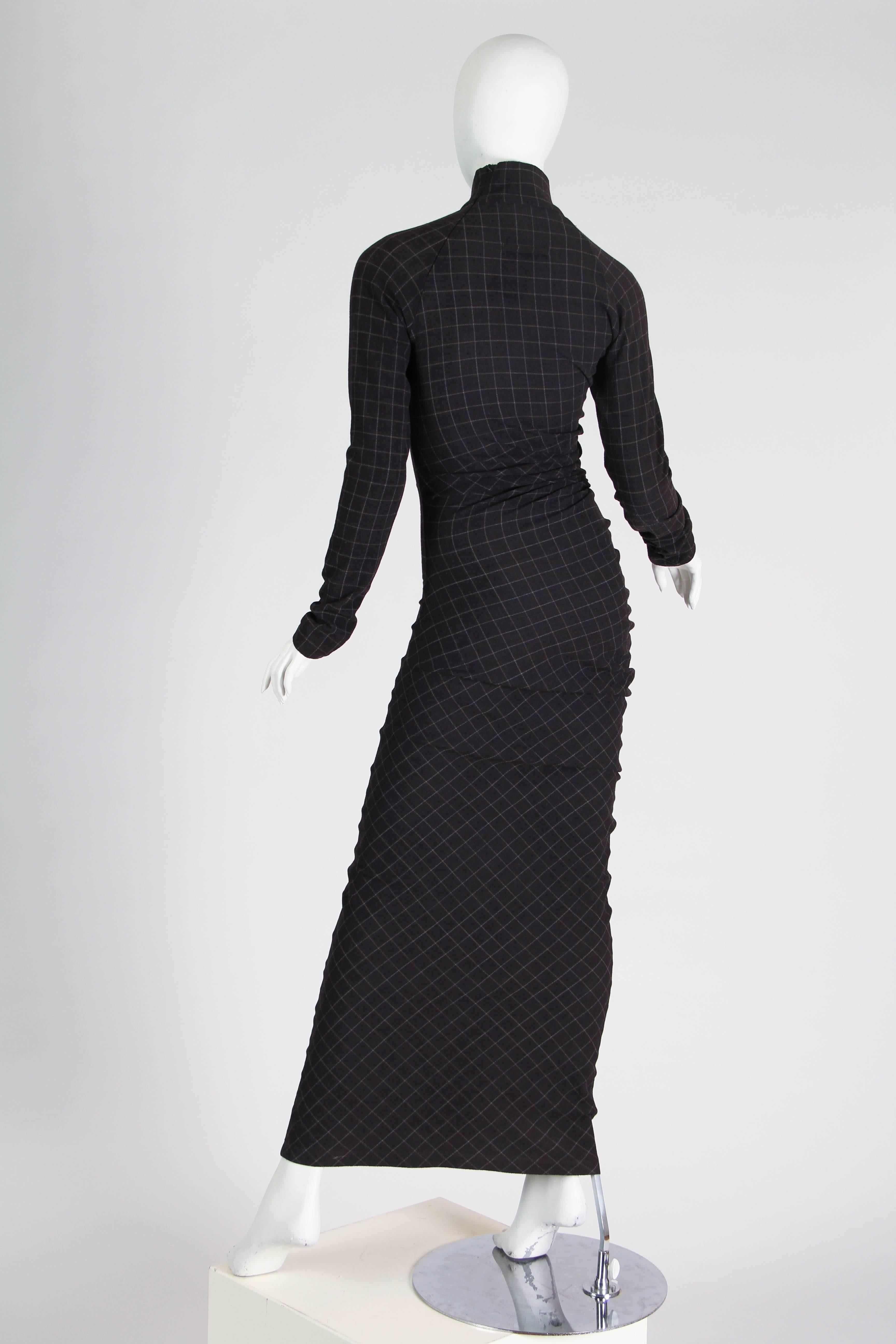 Black Jean Paul Gaultier Spiral Cut Dress
