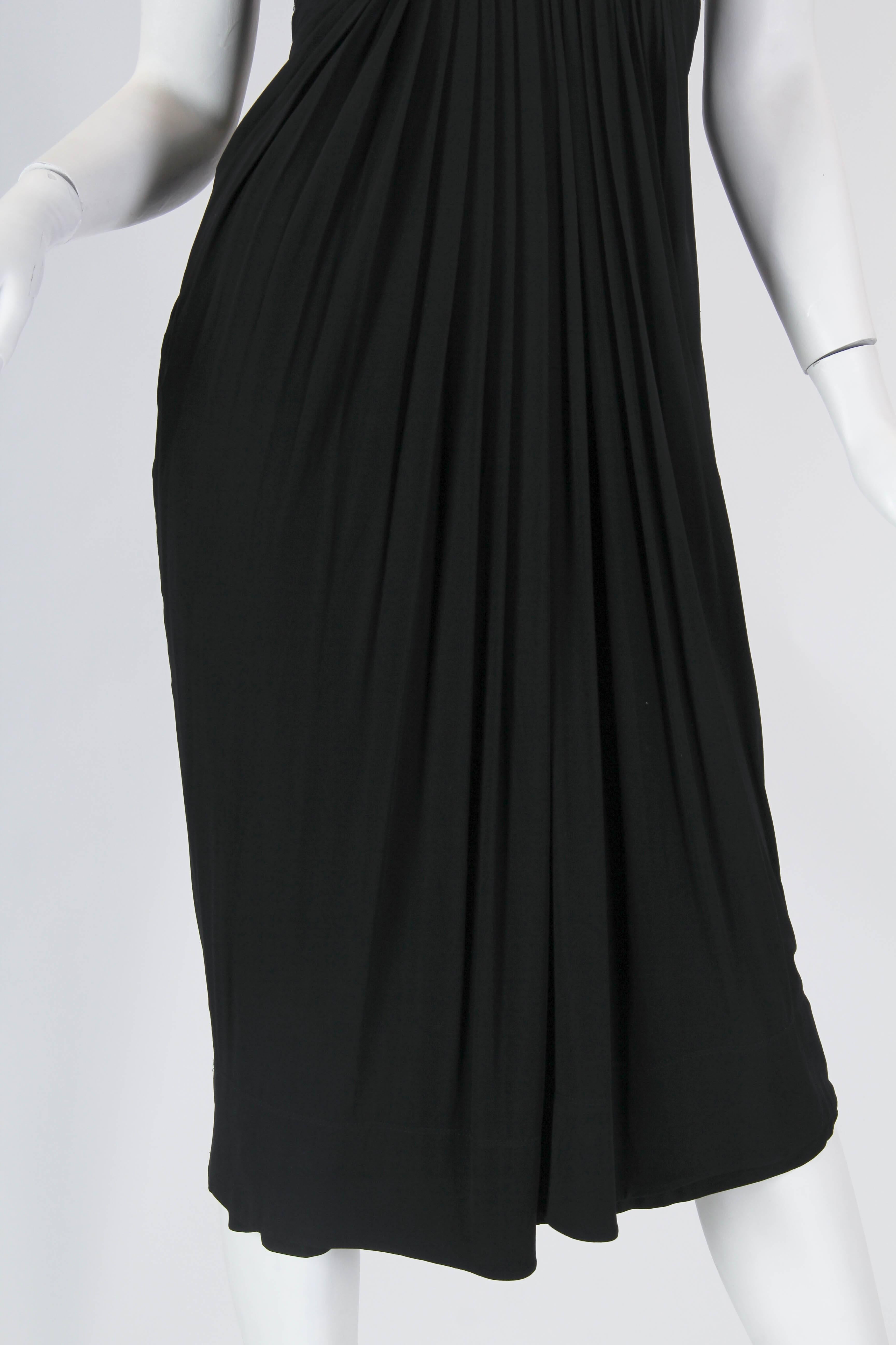 Donna Karan Draped Jersey Dress 3
