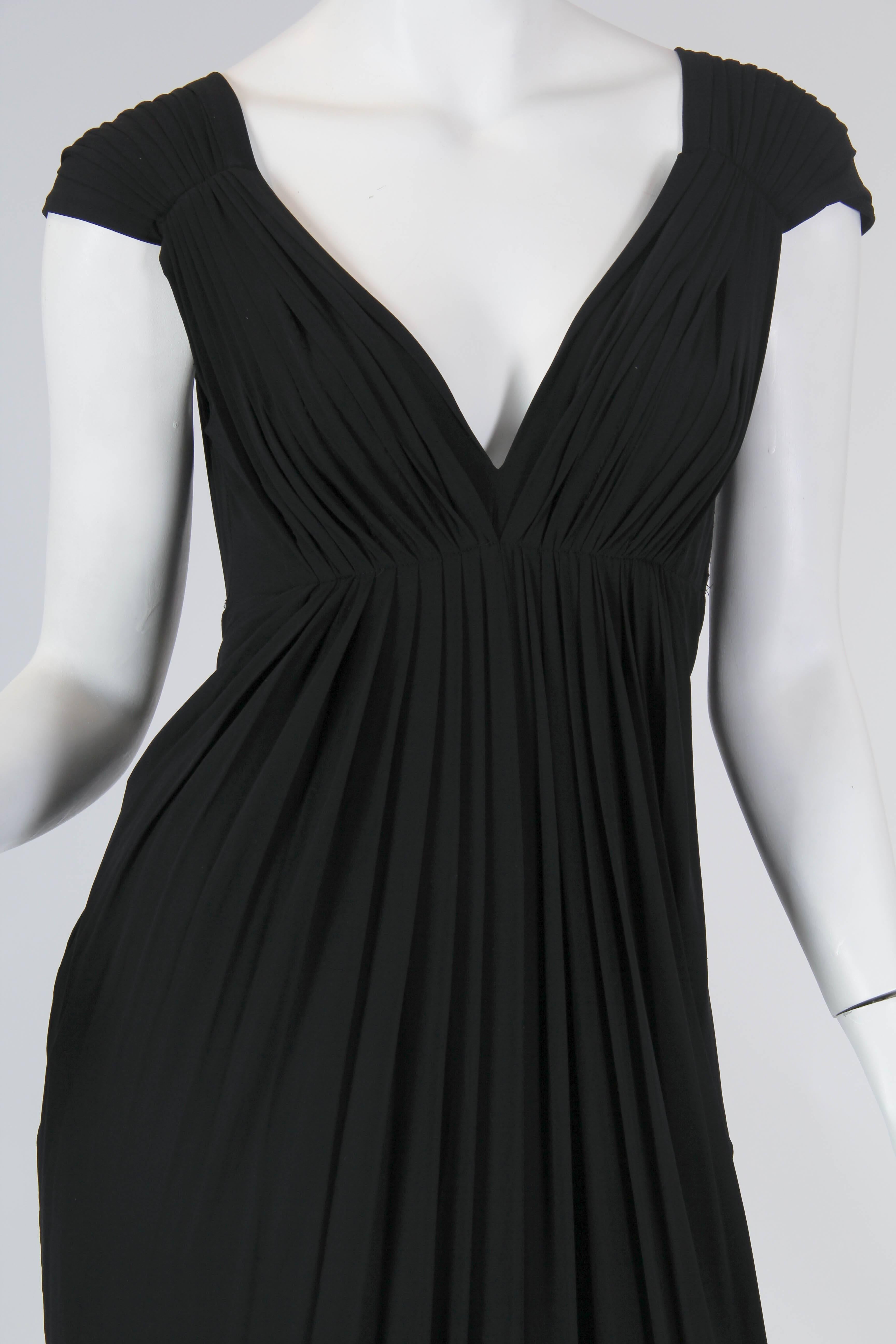 Donna Karan Draped Jersey Dress 4