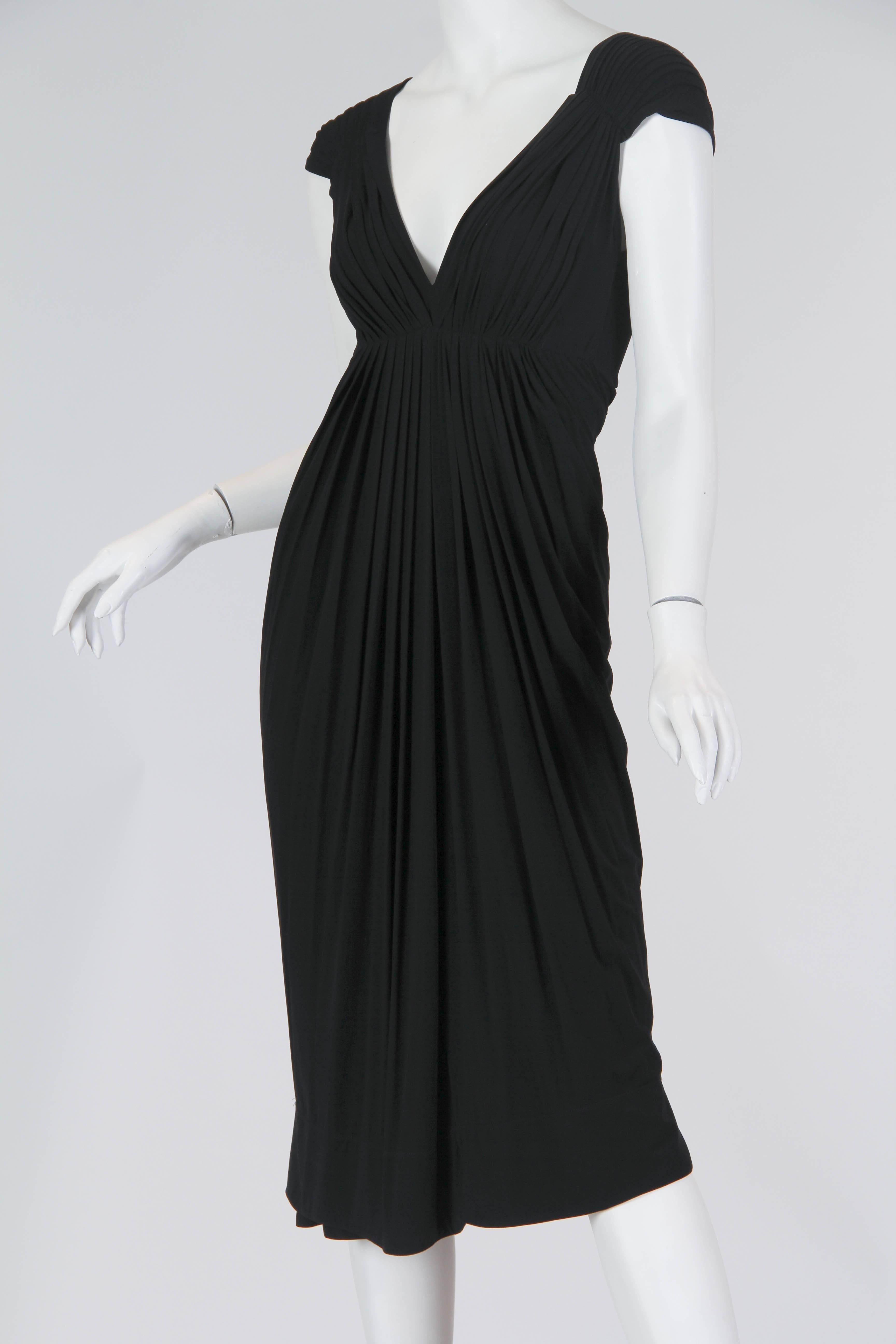 Donna Karan Draped Jersey Dress 1