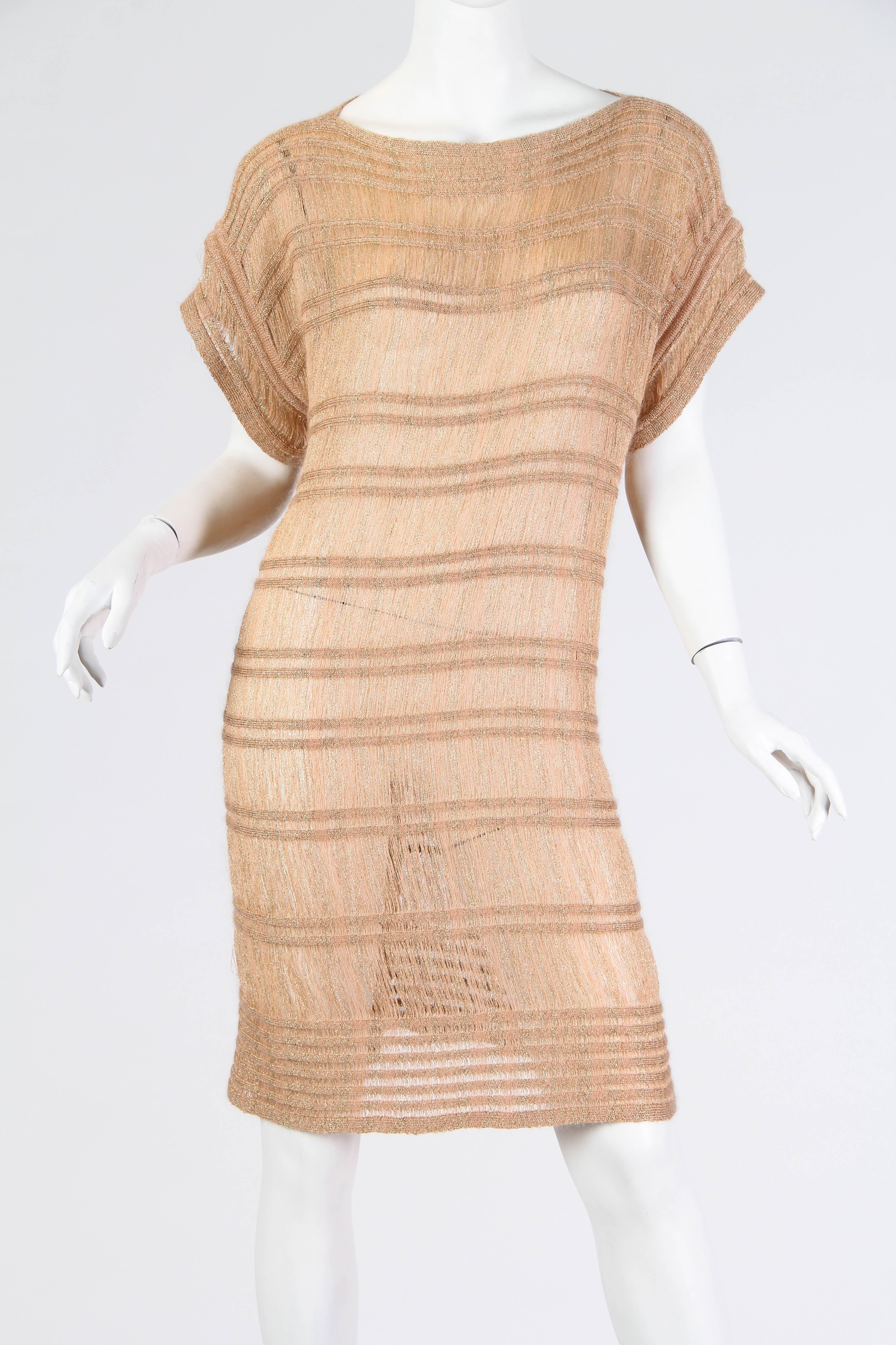 missoni gold dress