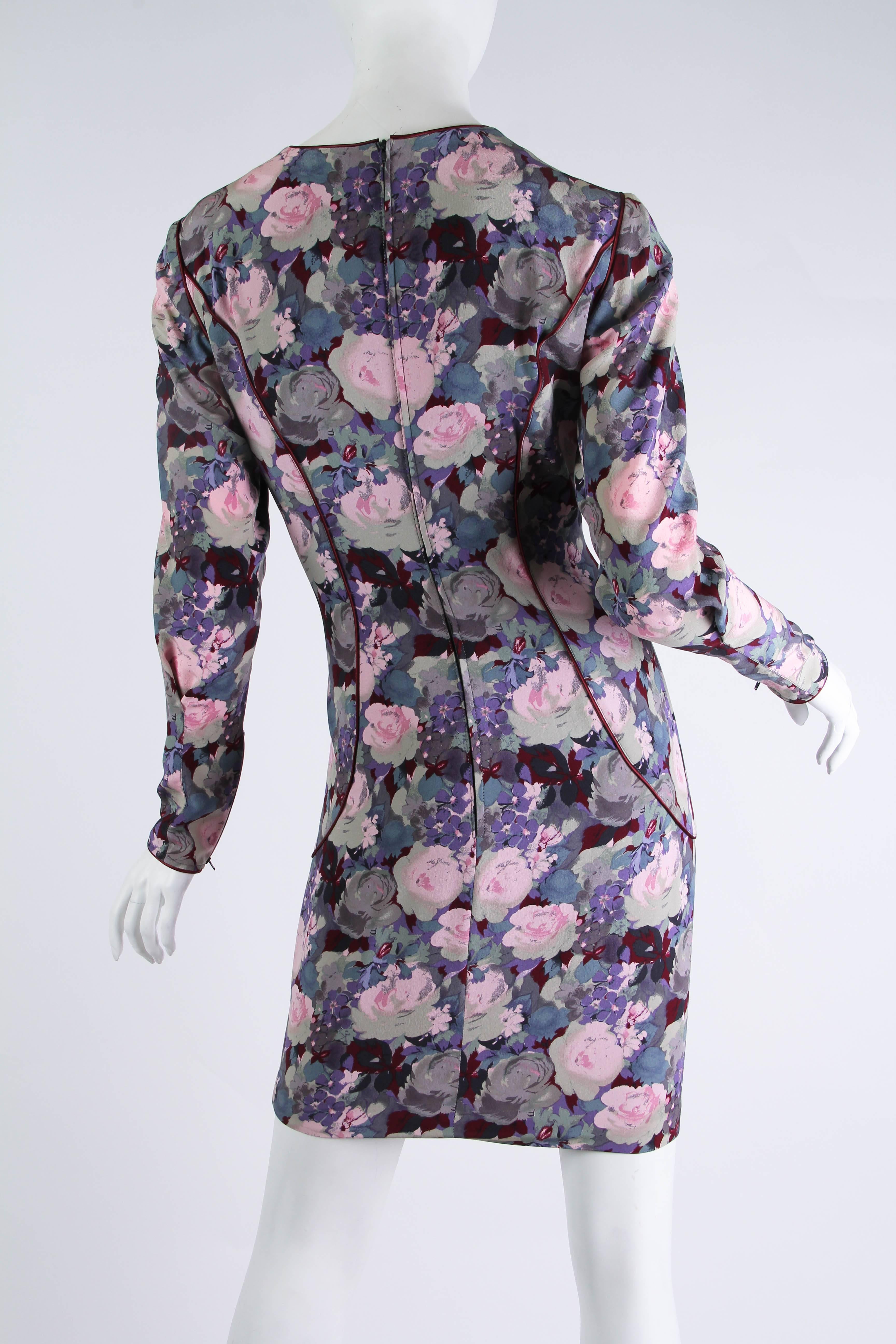 Women's Ungaro Silk Floral Dress