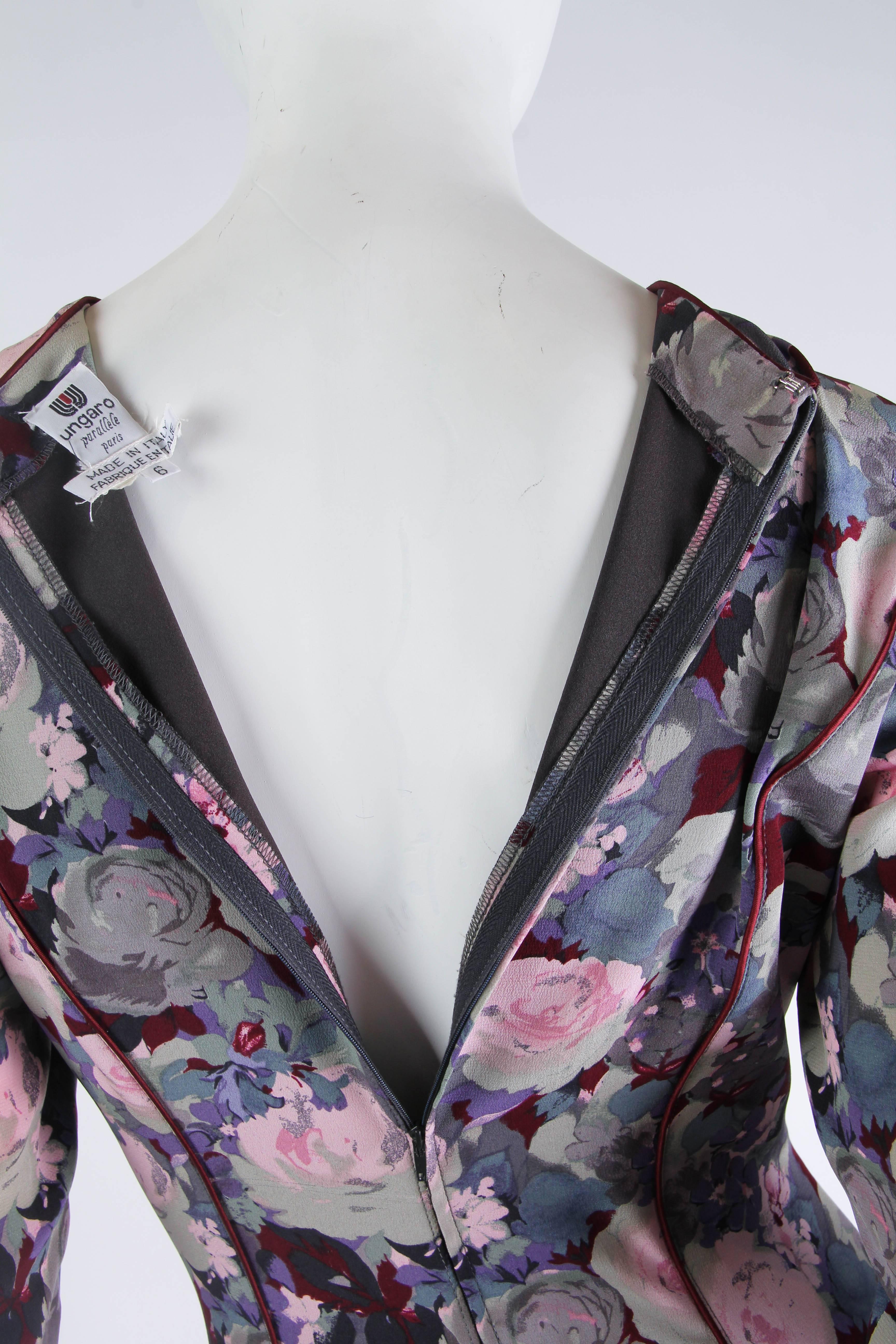 Ungaro Silk Floral Dress 5