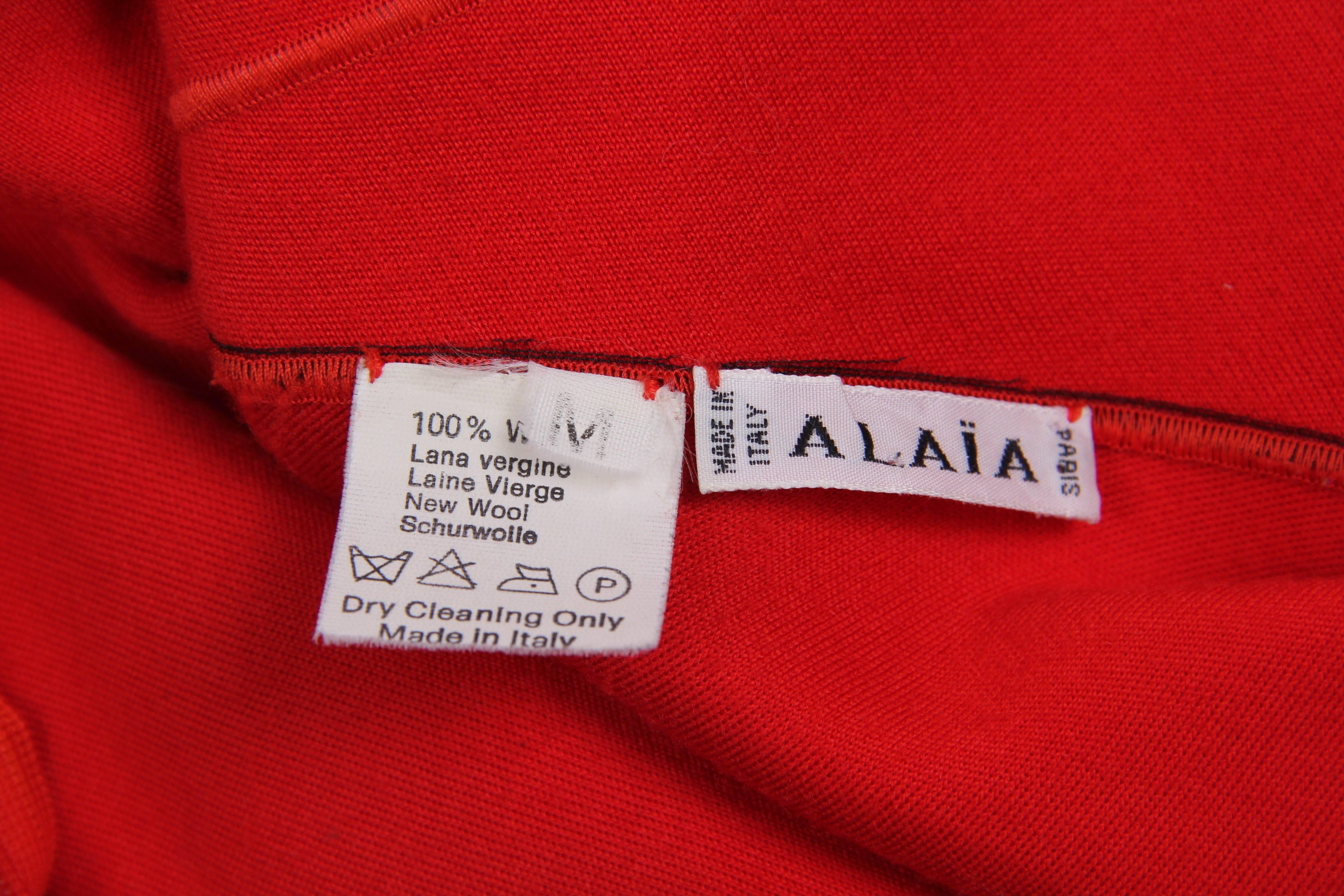Alaia Dress in very rare to find Red 4