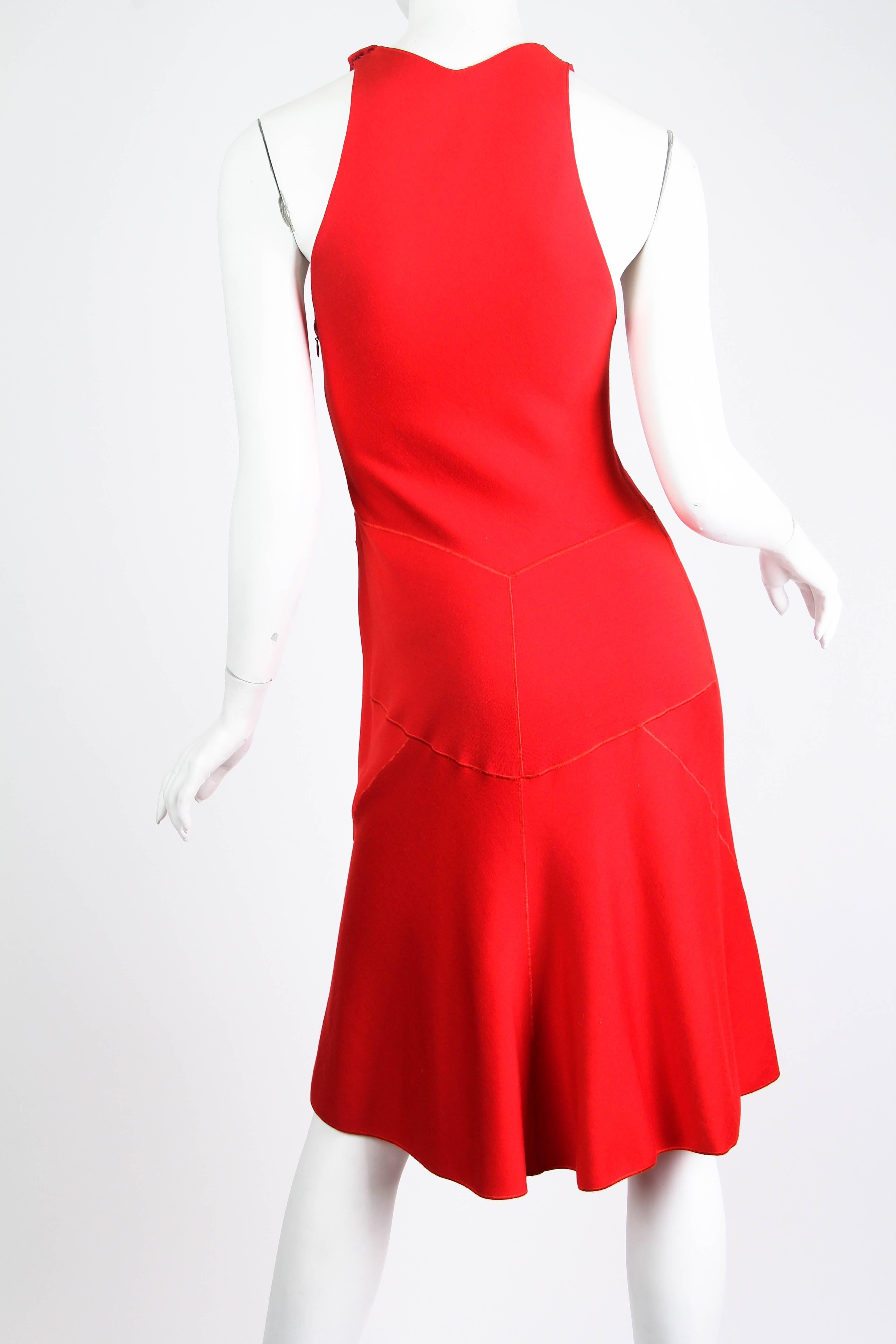Alaia Dress in very rare to find Red In Excellent Condition In New York, NY