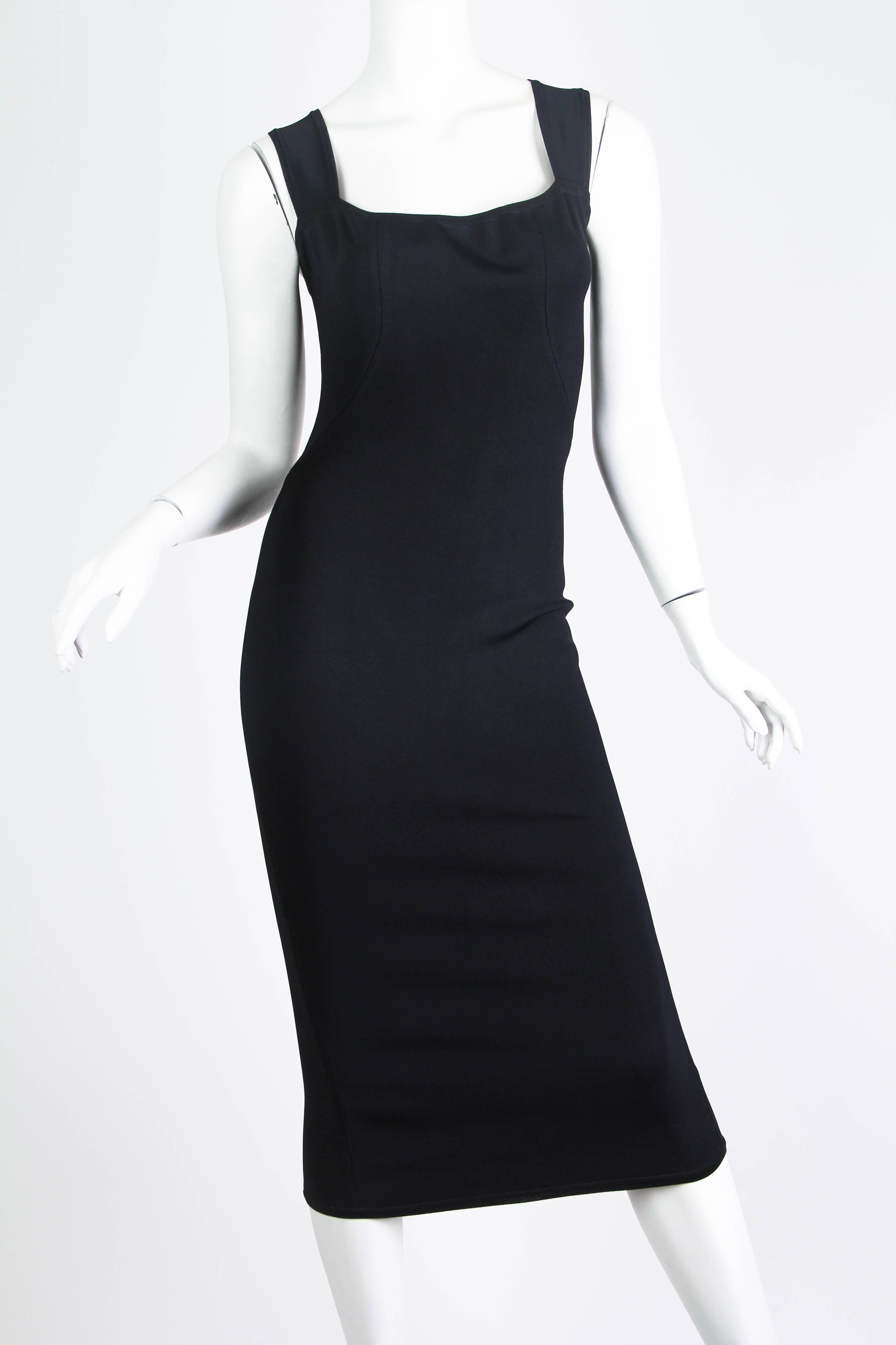 1980S AZZEDINE ALAIA  Sexy Open Back Dress In Excellent Condition For Sale In New York, NY