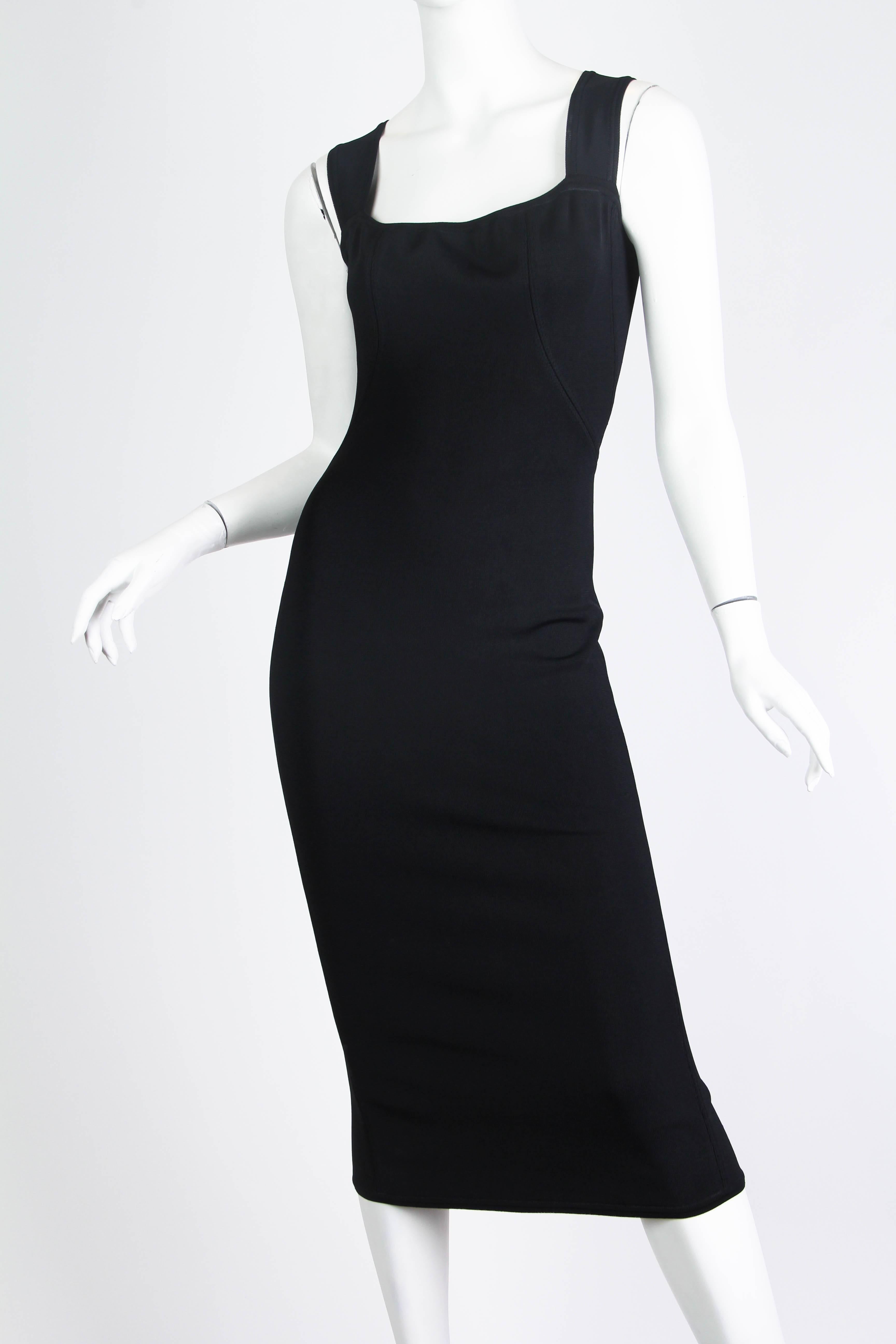 1980er Jahre AZZEDINE ALAIA  Sexy Kleid mit offenem Rücken im Angebot 1
