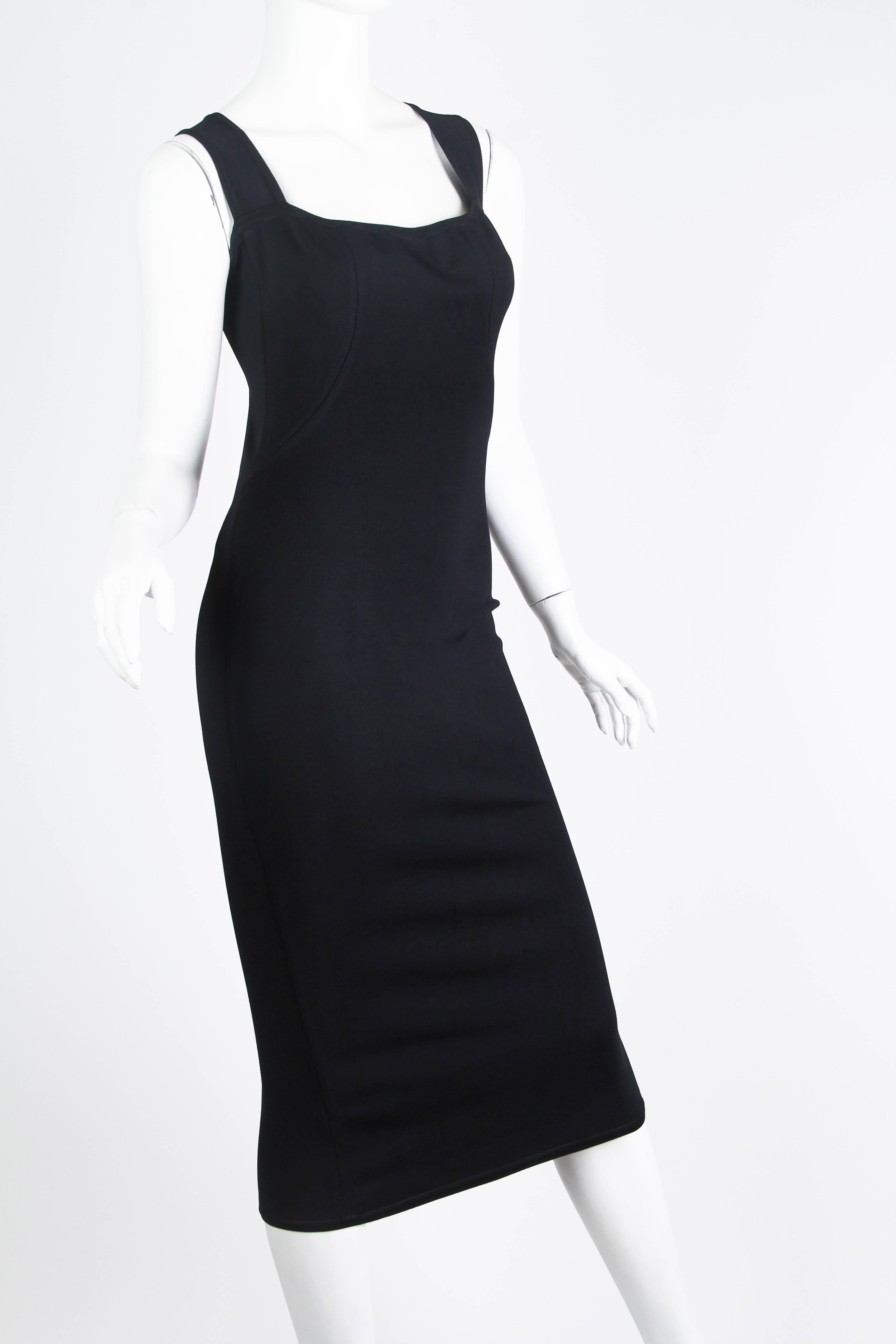 1980er Jahre AZZEDINE ALAIA  Sexy Kleid mit offenem Rücken Damen im Angebot