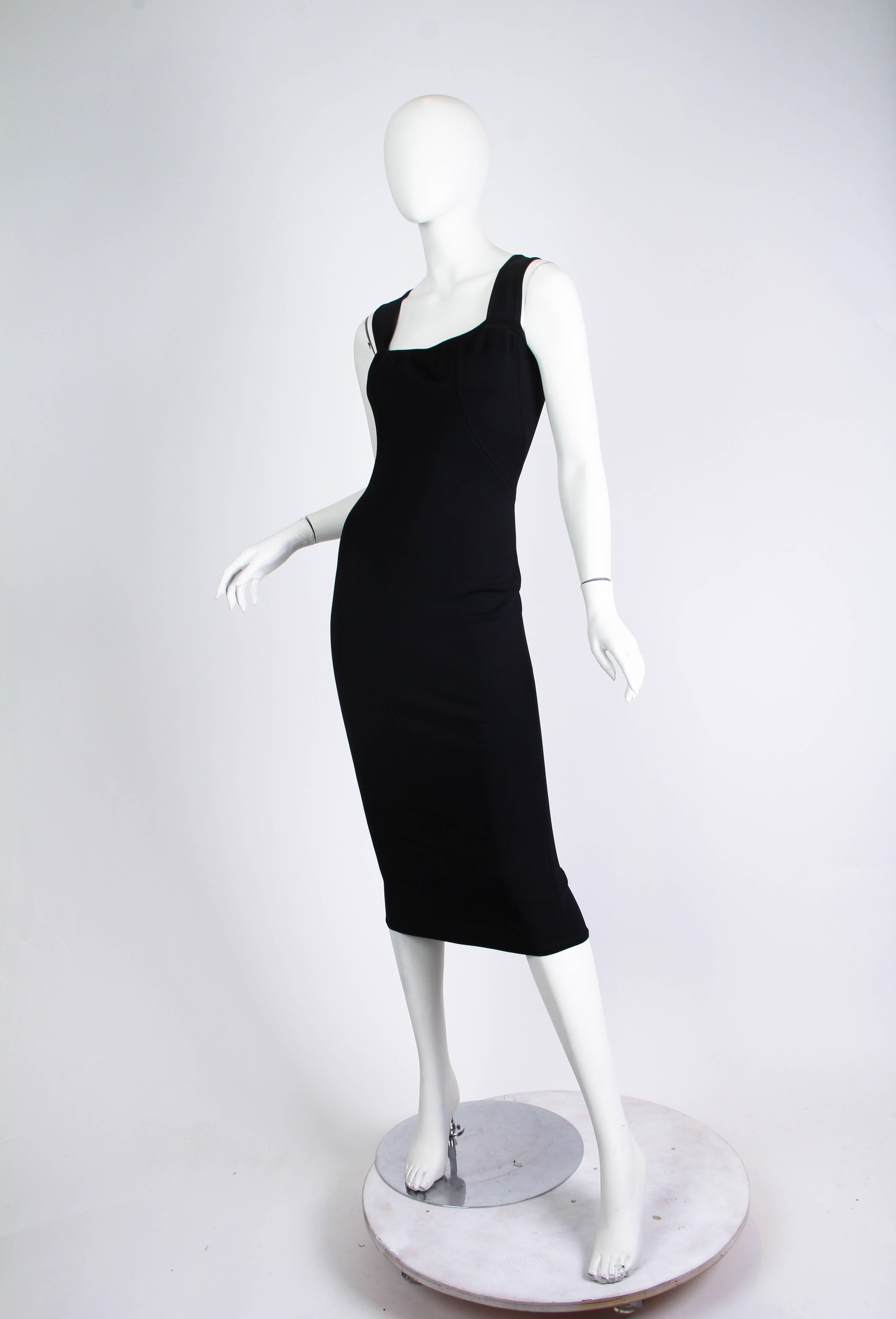 1980er Jahre AZZEDINE ALAIA  Sexy Kleid mit offenem Rücken im Angebot 2
